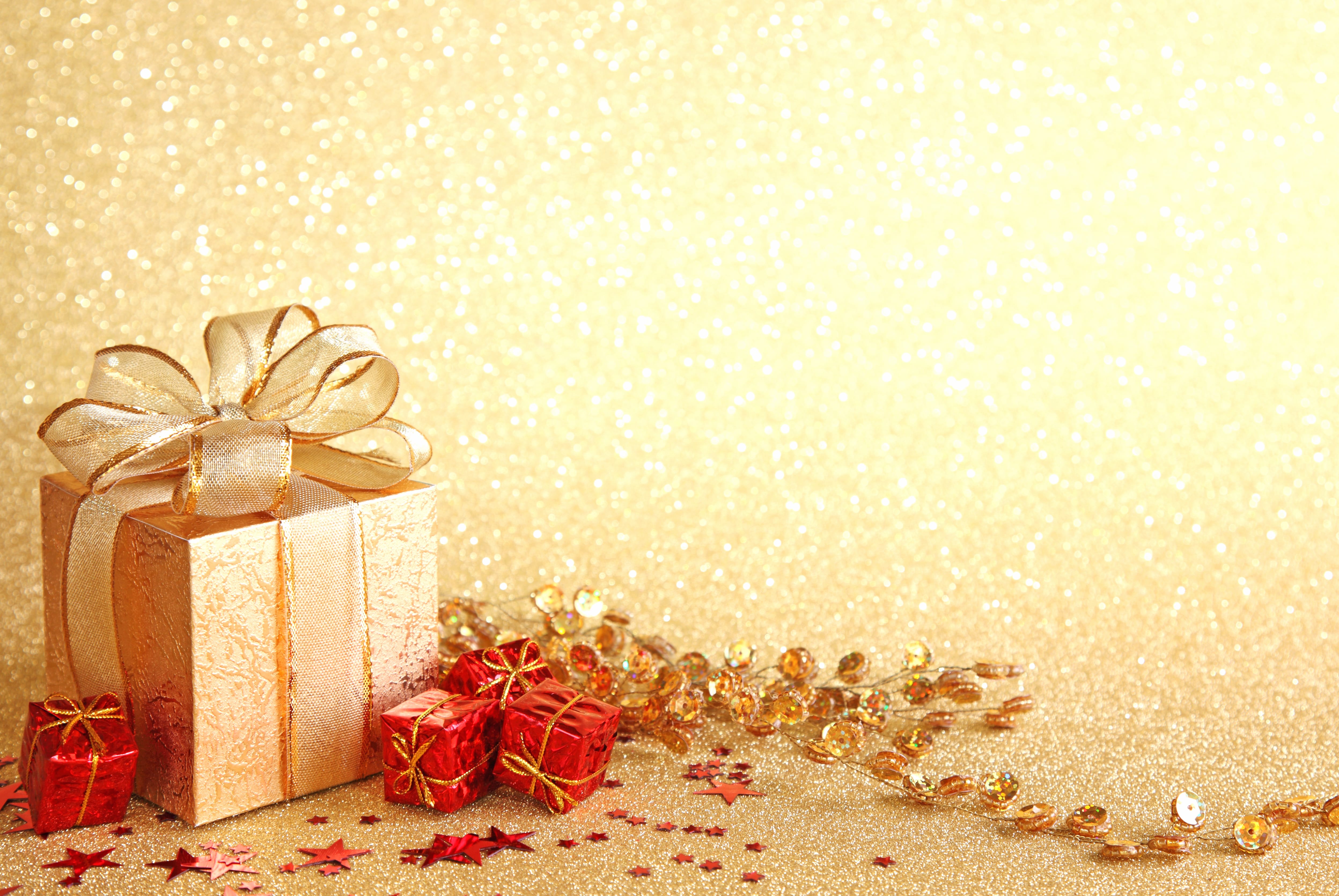 Ribbon Gift Christmas Ornaments Holiday Christmas at 1536 x 864 HD size wallpapers HD quality