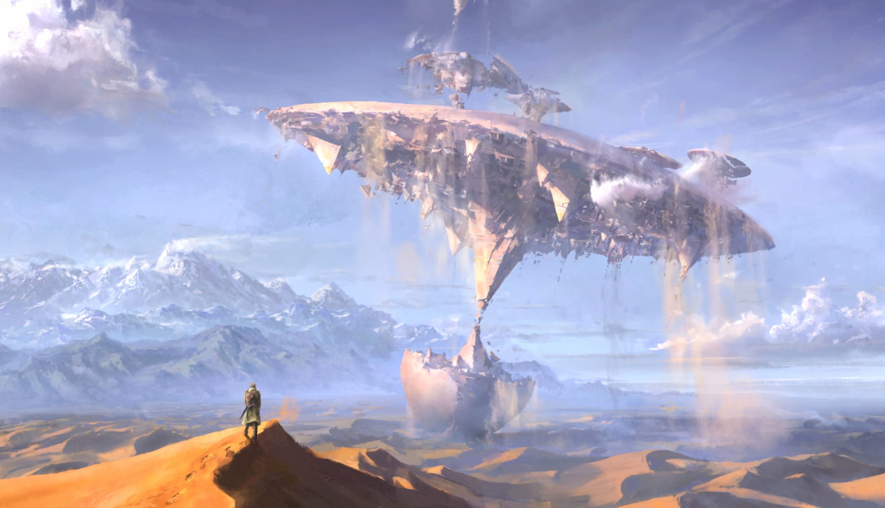 Rise of the Desert Ruins - Fantasy at 1920 x 1080 HD size wallpapers HD quality