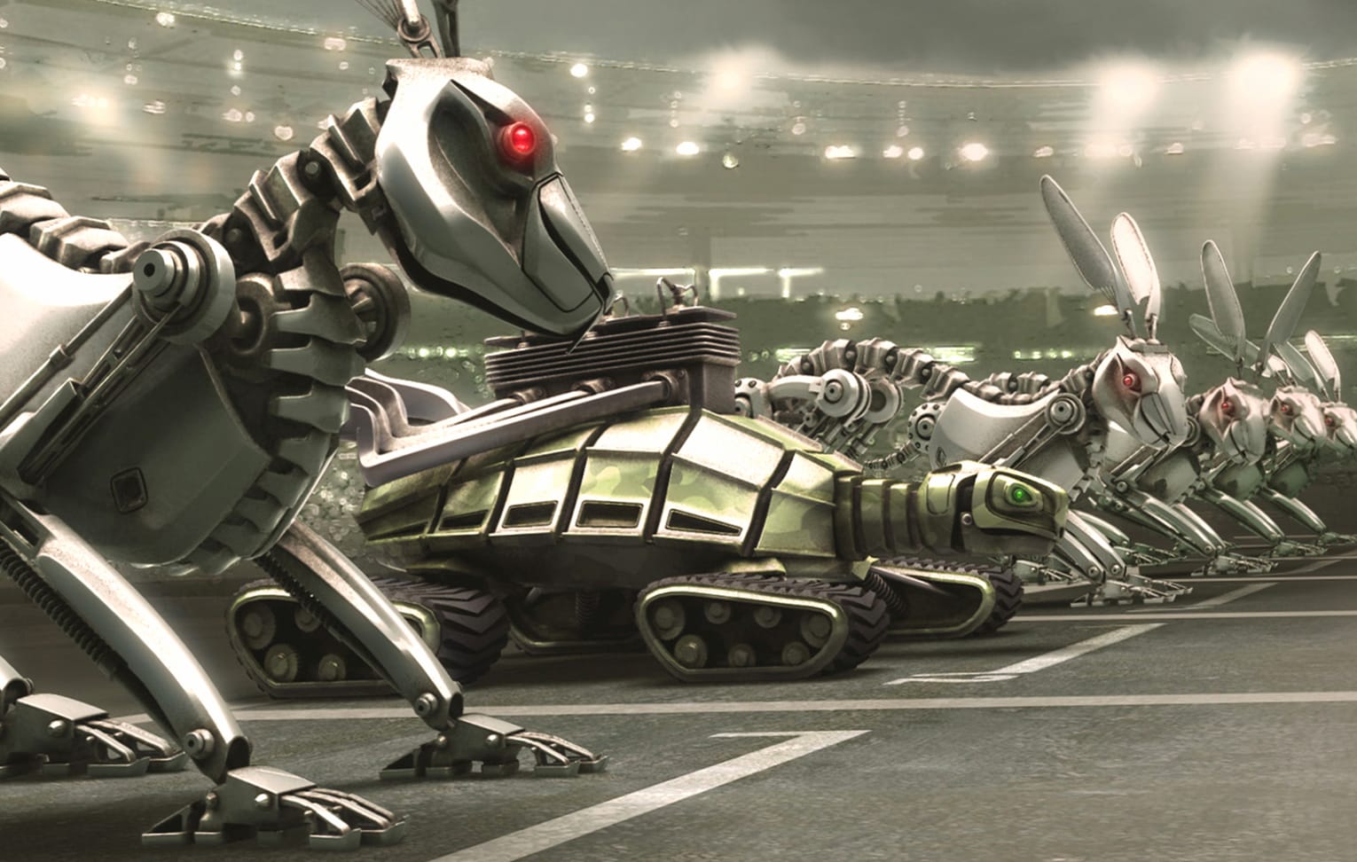 Robot Bunny Race - Sci Fi at 1280 x 720 HD size wallpapers HD quality