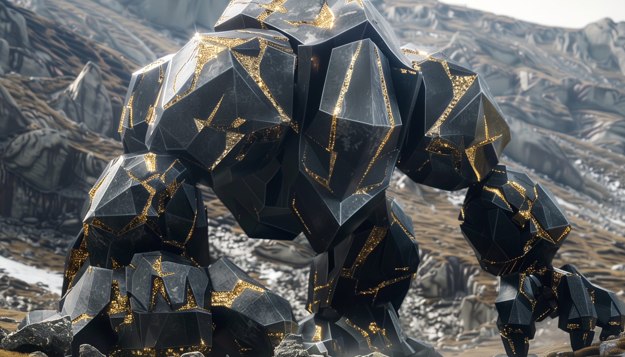 Rock Golem Fantasy Creature at 750 x 1334 iPhone 6 size wallpapers HD quality