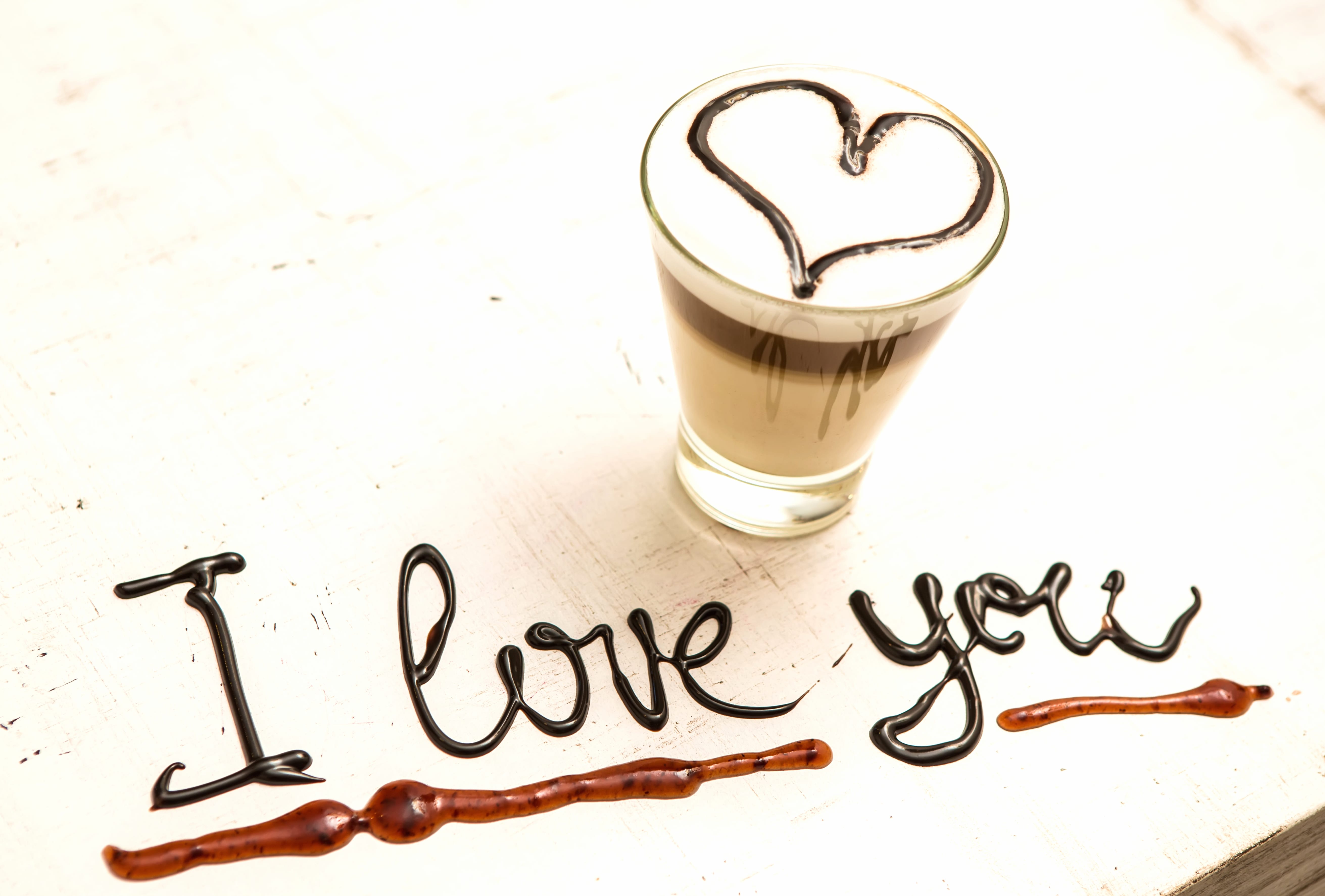 Romantic Chocolate Coffee Love - wallpapers HD quality