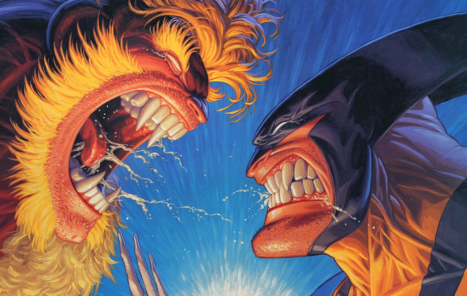 Sabertooth vs Wolverine HD Comic Wallpaper wallpapers HD quality