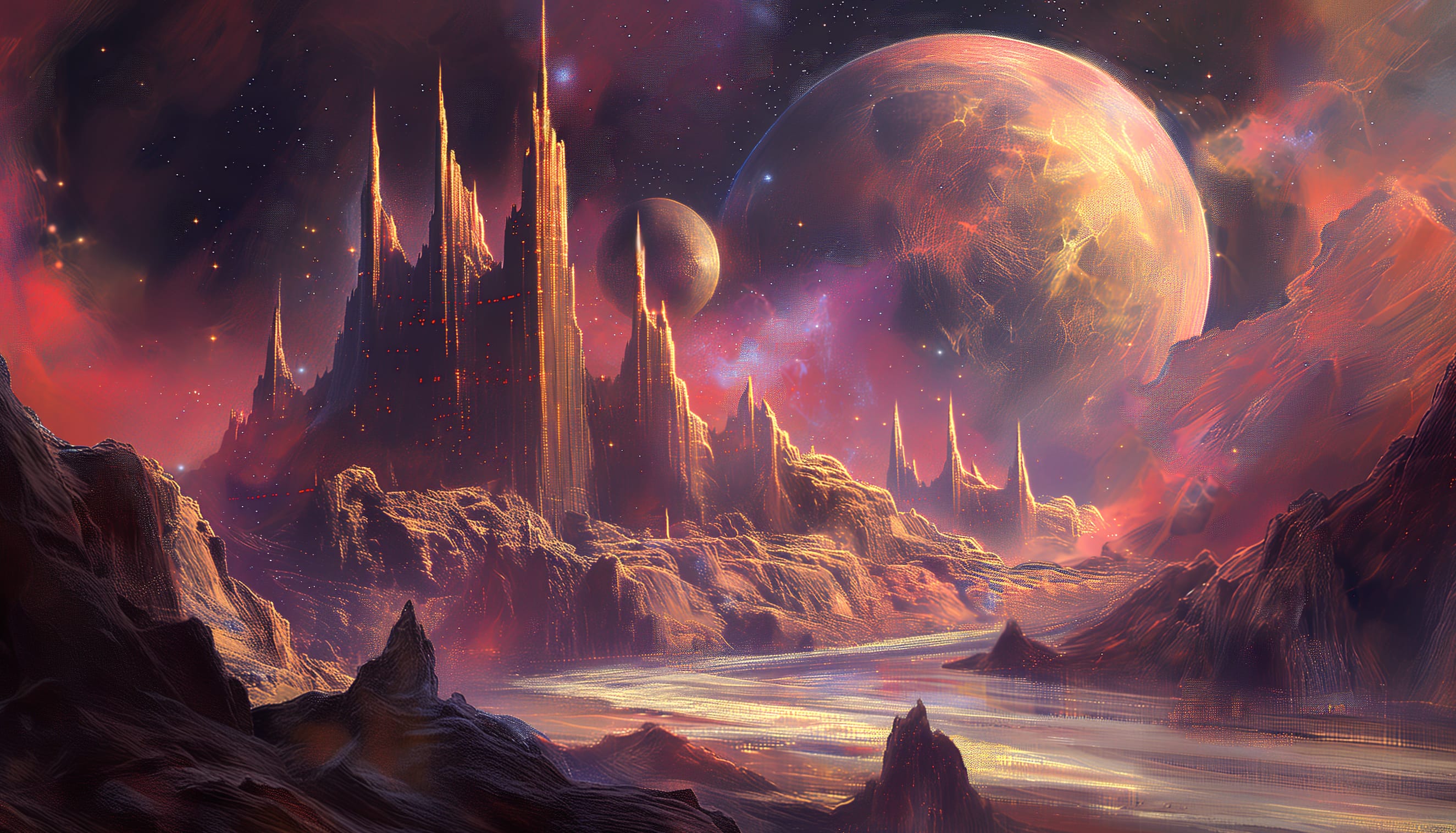 Sci-Fi Castle Fantasy at 1280 x 720 HD size wallpapers HD quality