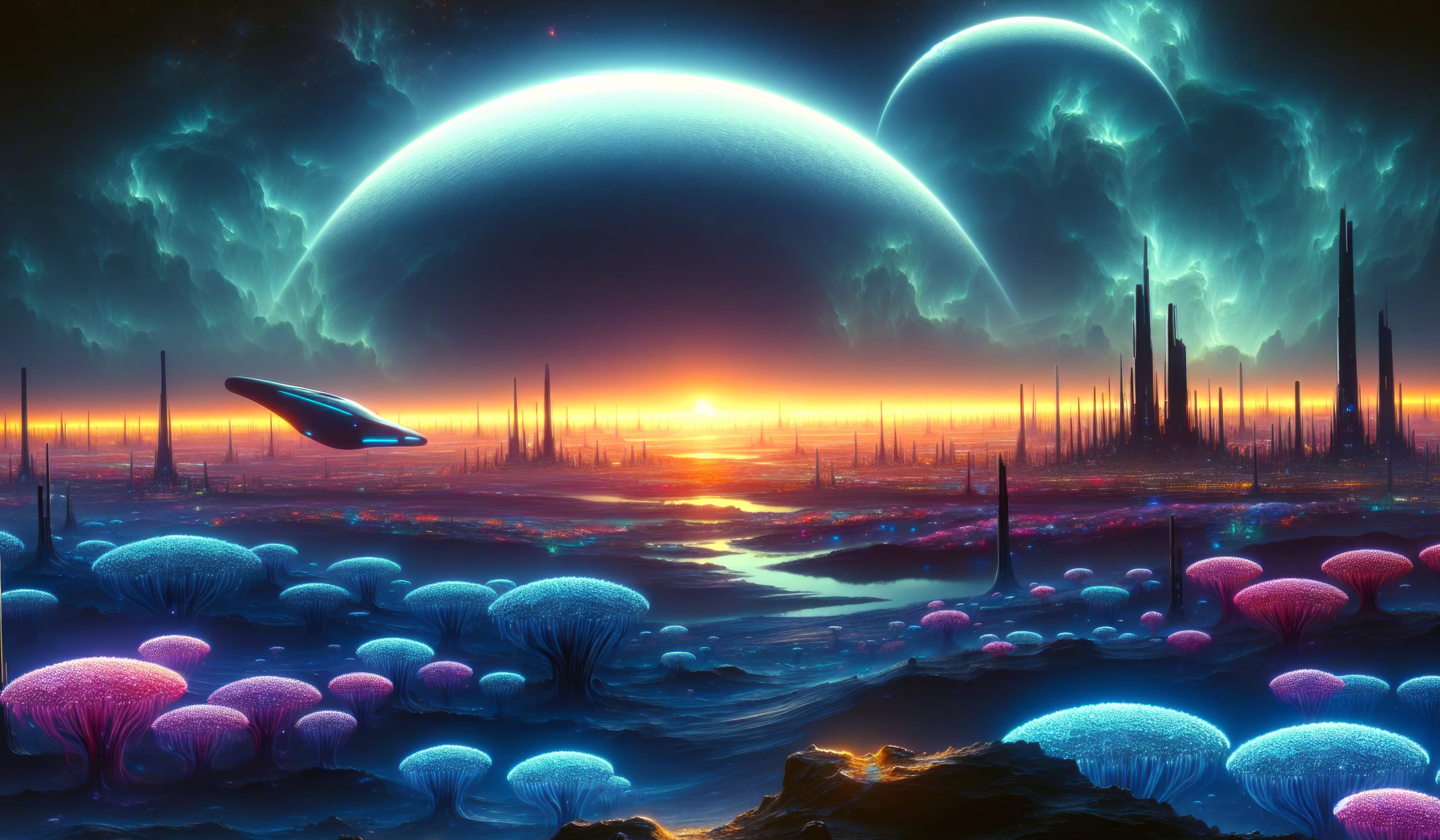 Sci-Fi Fantasy Landscape wallpapers HD quality