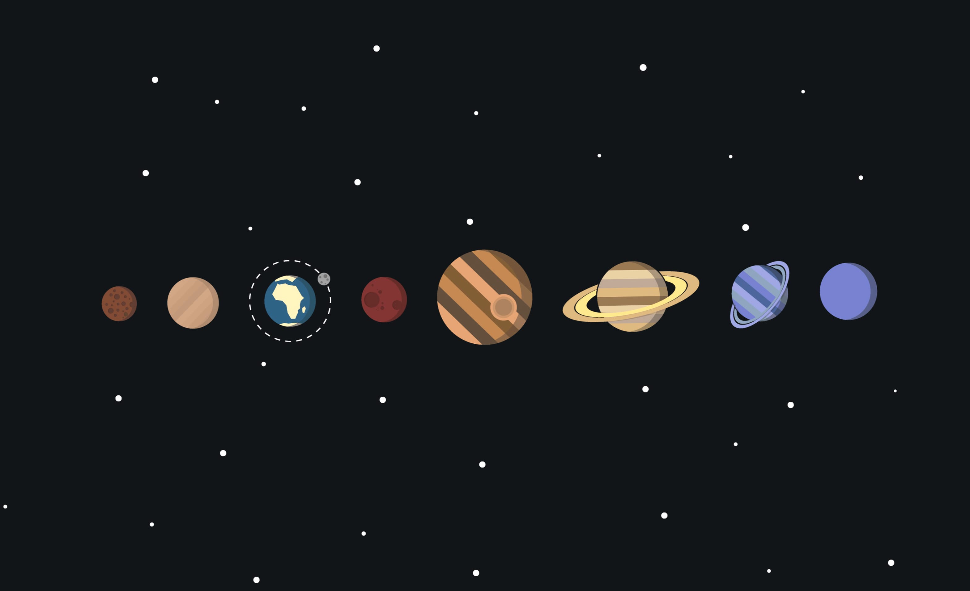 Sci-Fi Solar System Planets - at 2048 x 2048 iPad size wallpapers HD quality