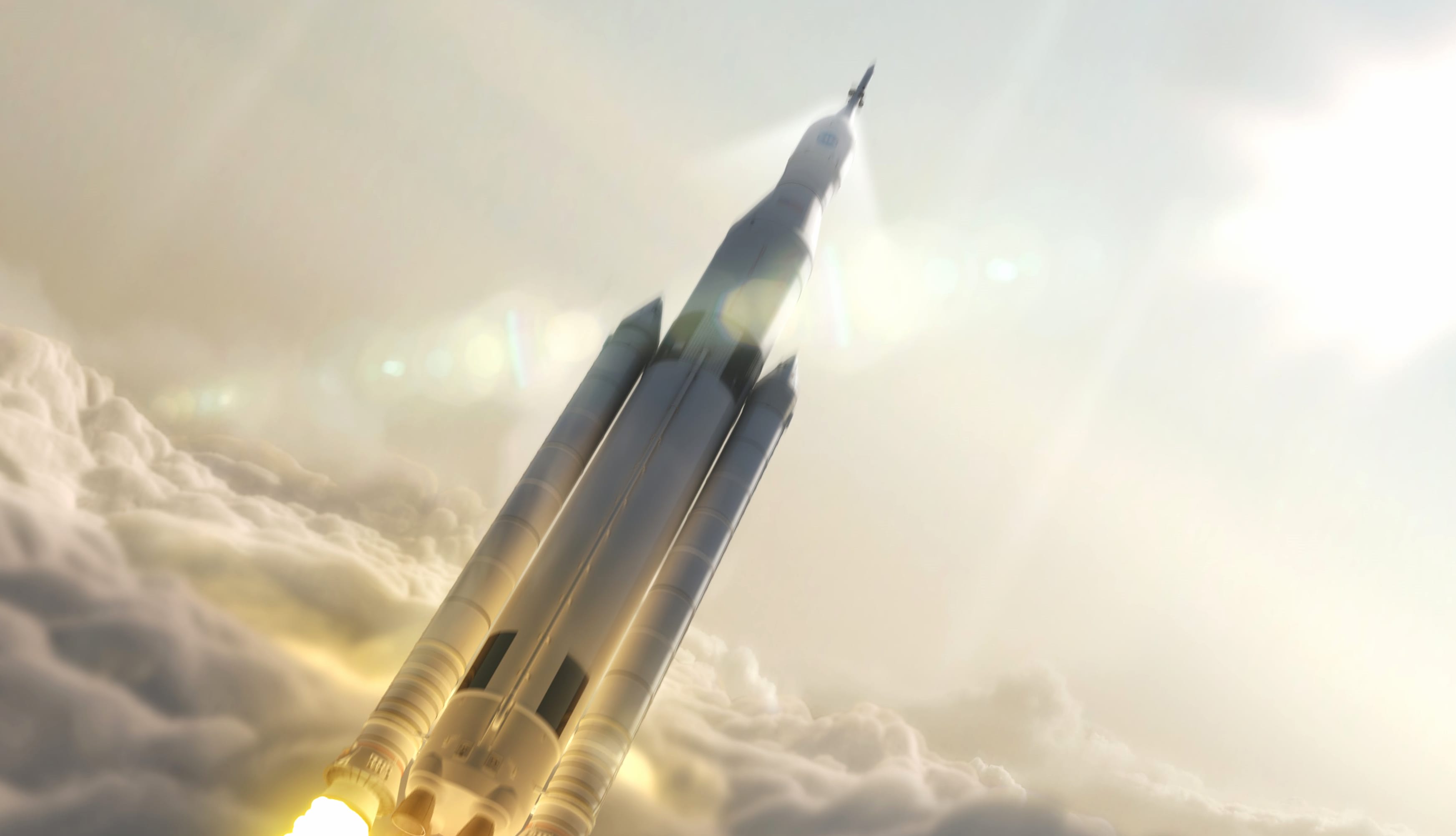 Sci Fi Rocket Launch - at 1024 x 1024 iPad size wallpapers HD quality