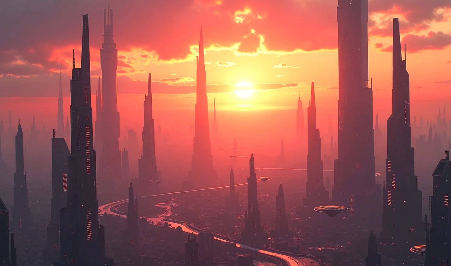 Sci Fi Sci Fi City Cityscape wallpapers HD quality