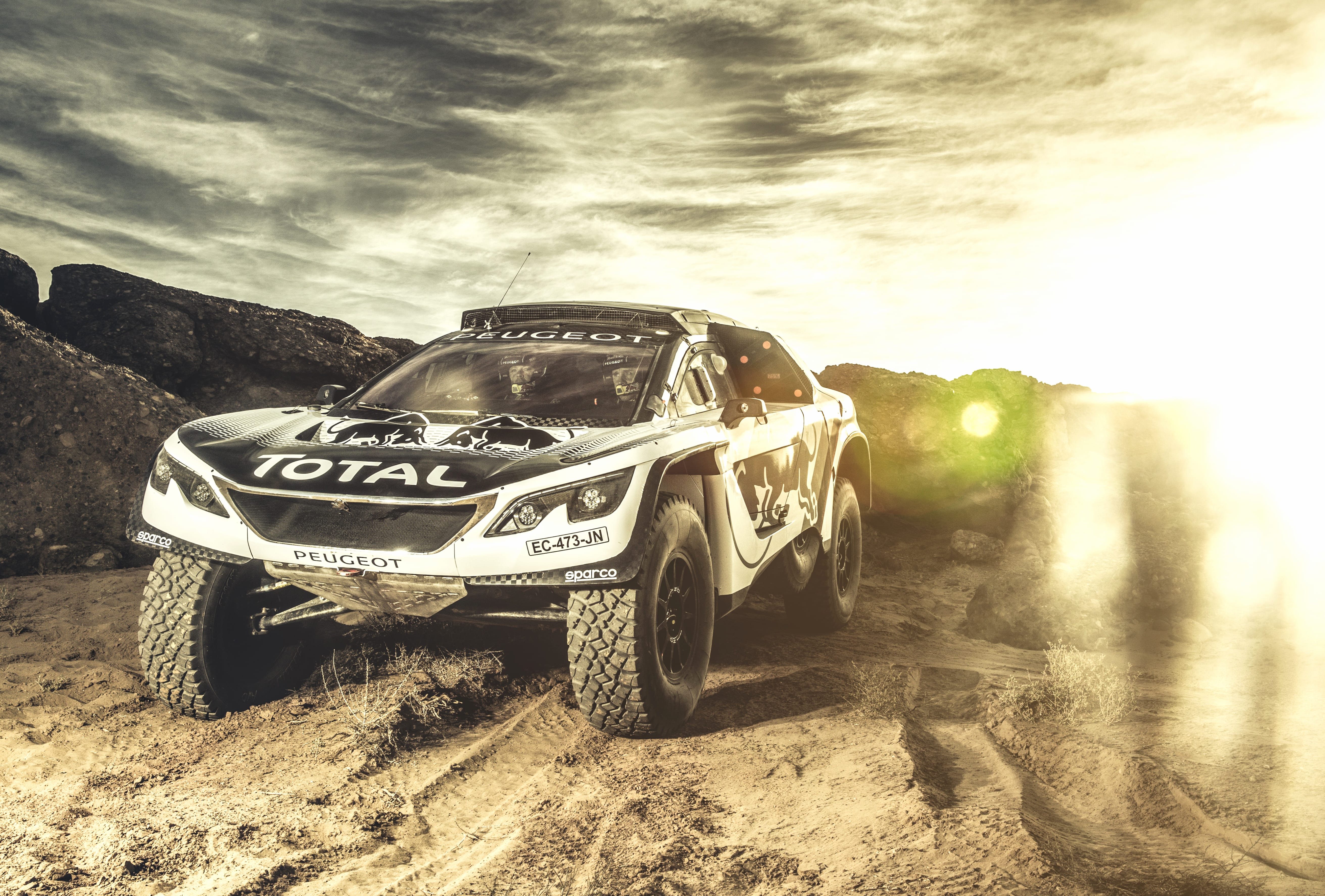 Sepia Sunny Sand Car Rallying Sports at 1024 x 1024 iPad size wallpapers HD quality