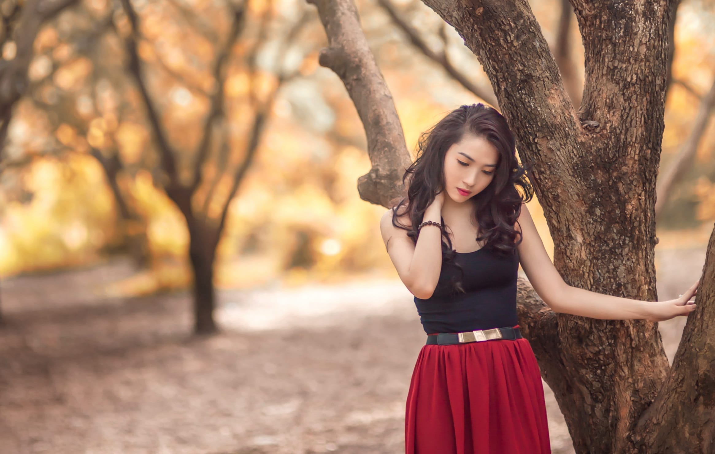 Serene Forest Woman - Asian wallpapers HD quality