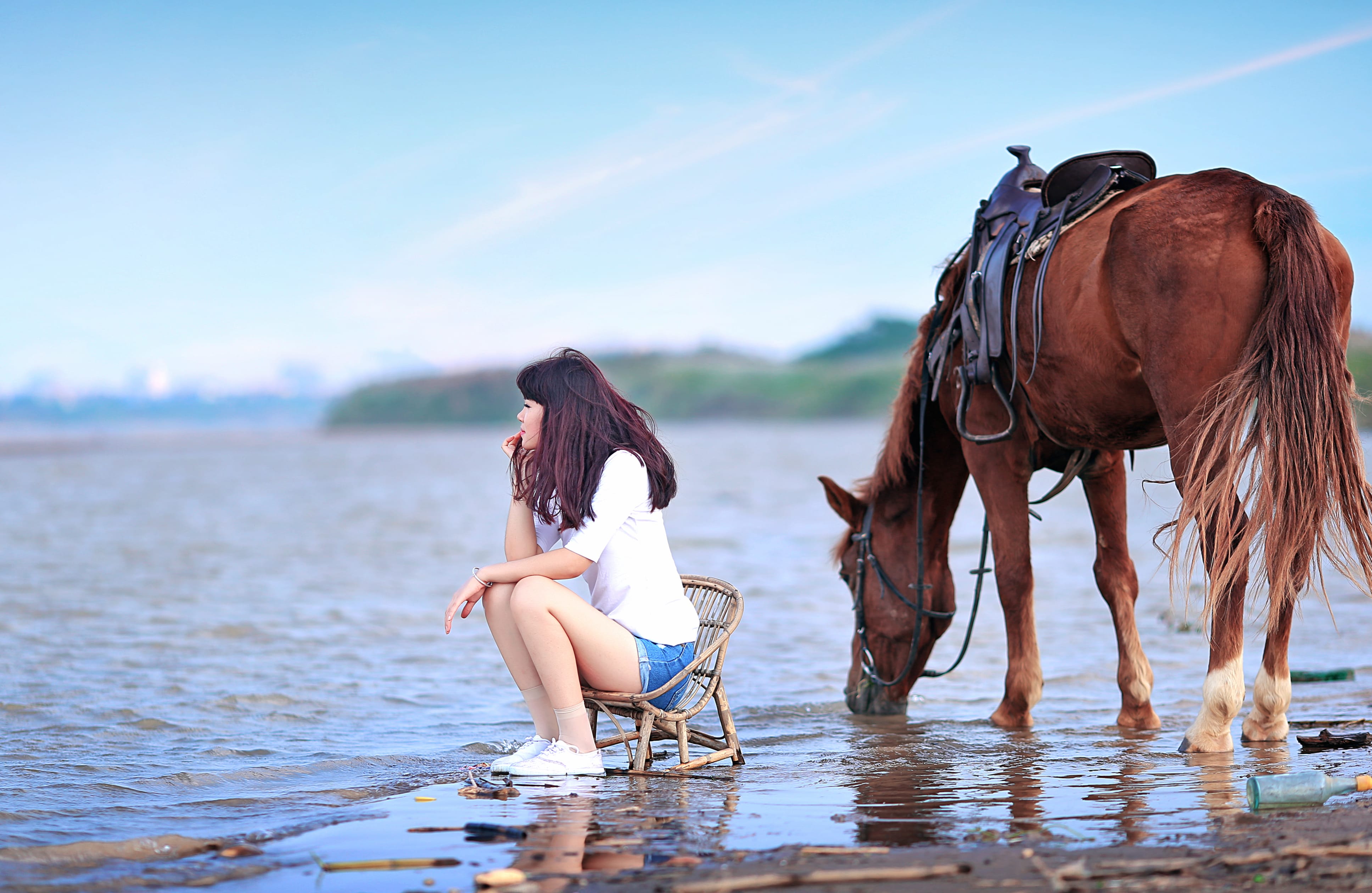 Serene Moment Asian Woman wallpapers HD quality