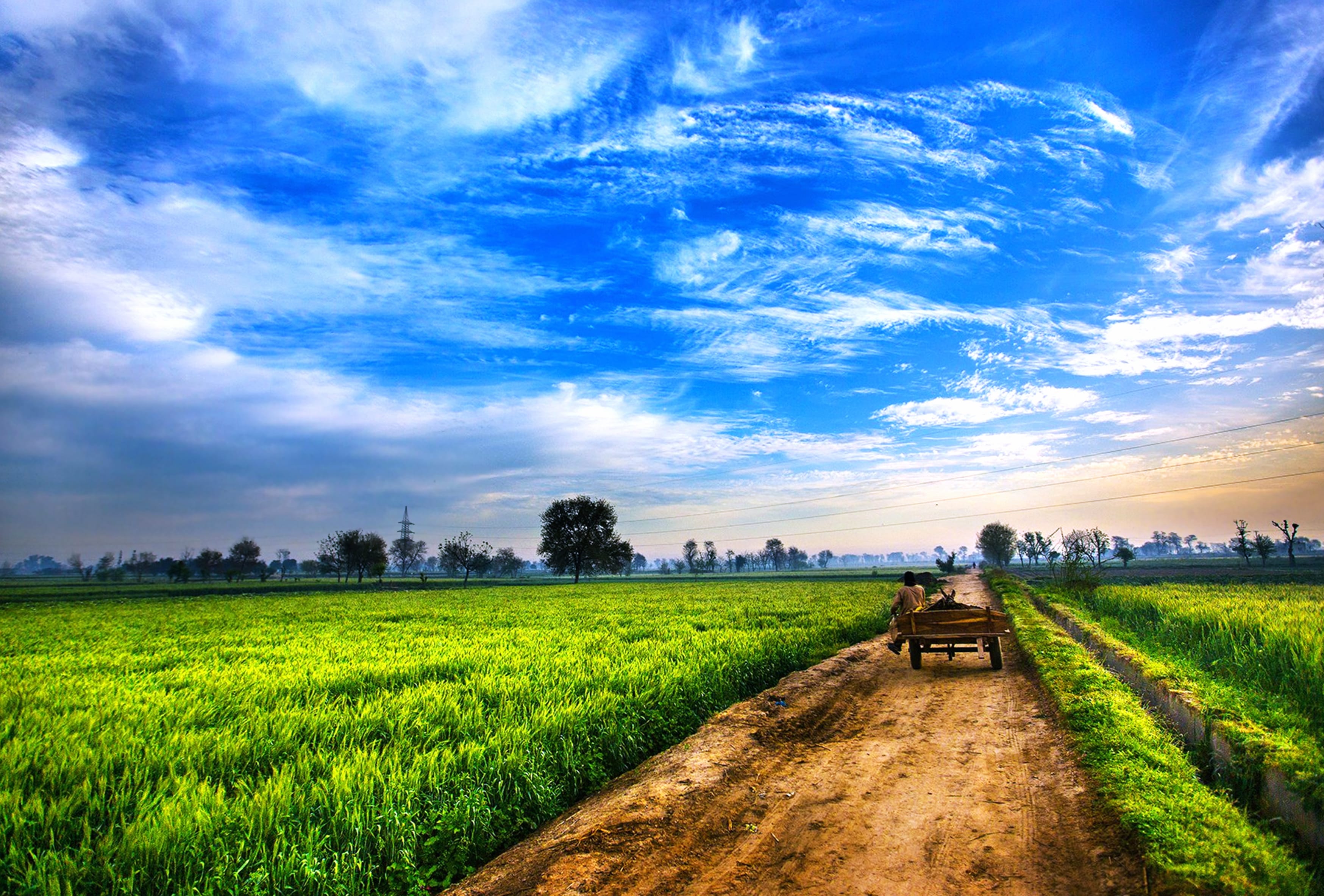 Serene Pakistani Countryside HD Landscape Wallpaper at 1680 x 945 HD size wallpapers HD quality