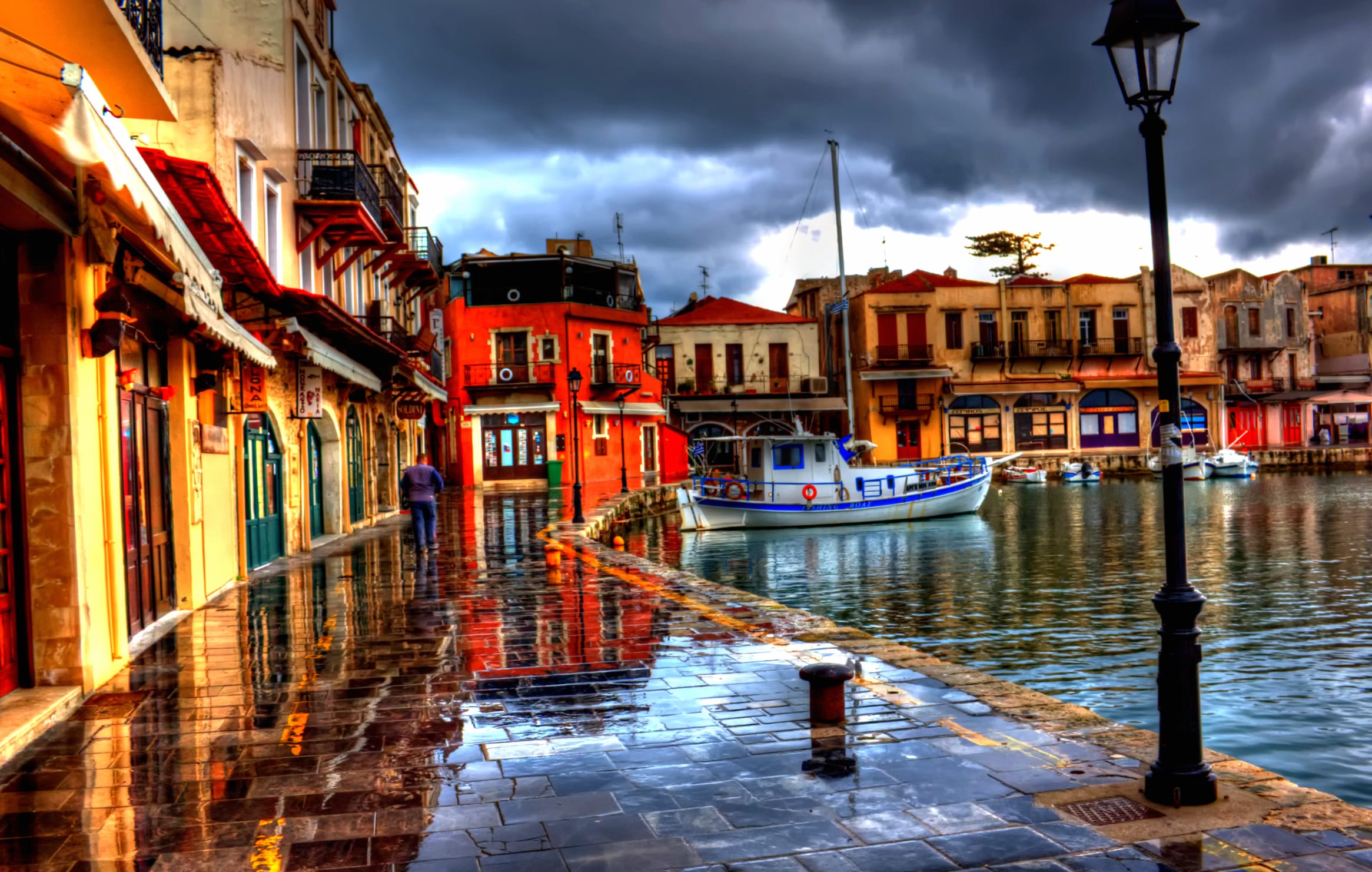 Serene Rainy Harbor - wallpapers HD quality