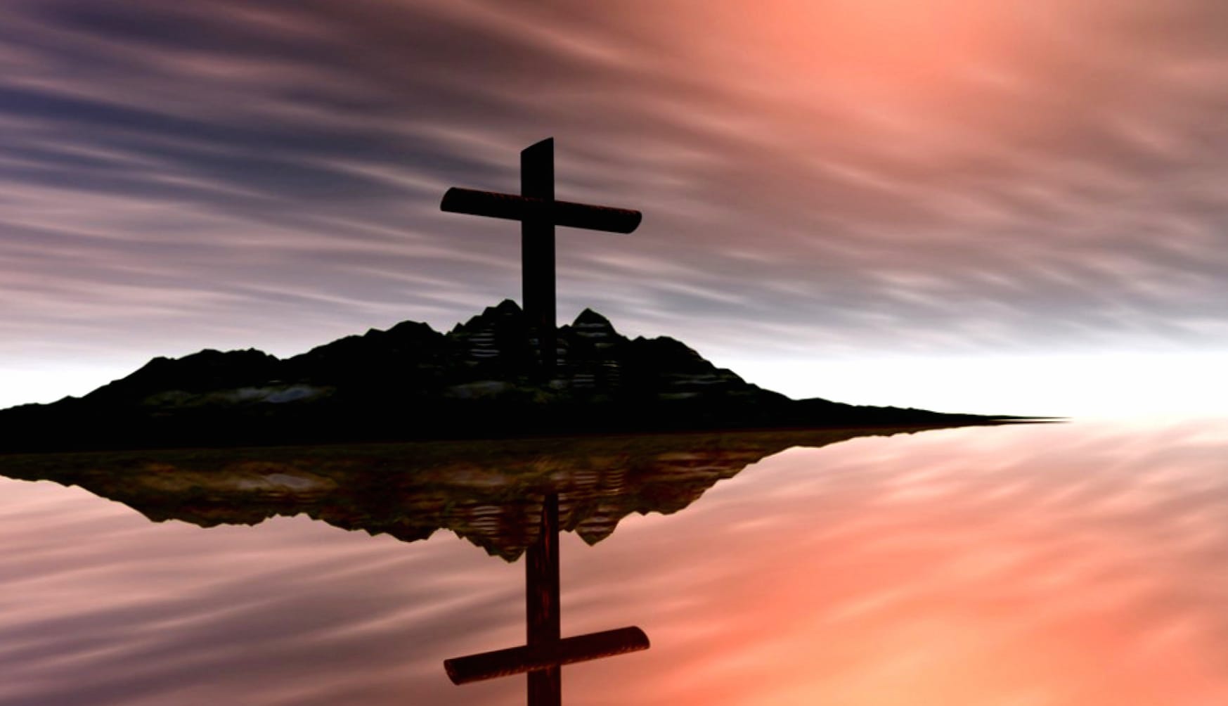 Serenity of the Cross at Dusk wallpapers HD quality