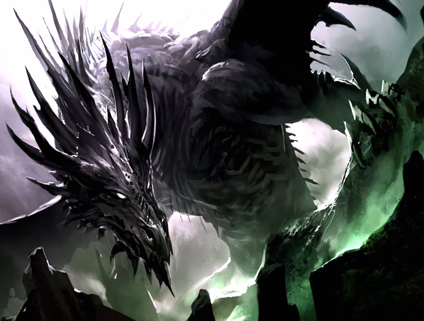 Shadow of the Dragon - HD Fantasy Wallpaper at 1600 x 1200 size wallpapers HD quality