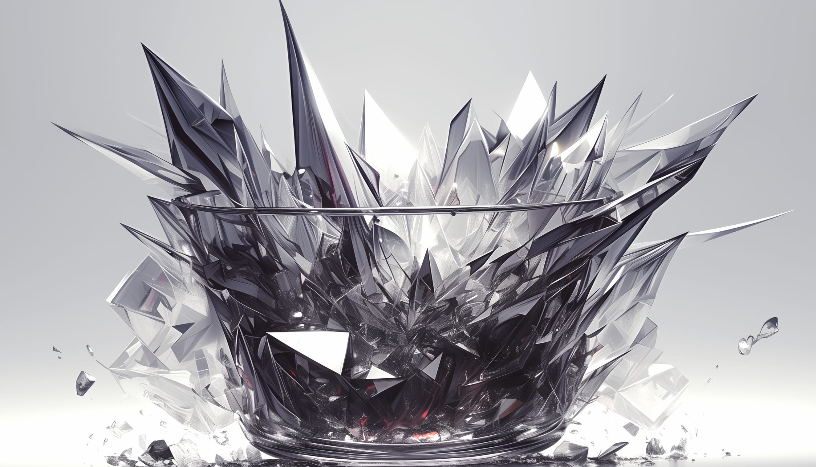 Shattered Glass Symphony at 320 x 480 iPhone size wallpapers HD quality