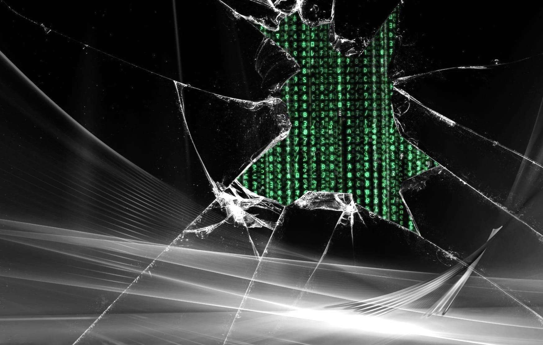 Shattered Tech Cracked Screen wallpapers HD quality