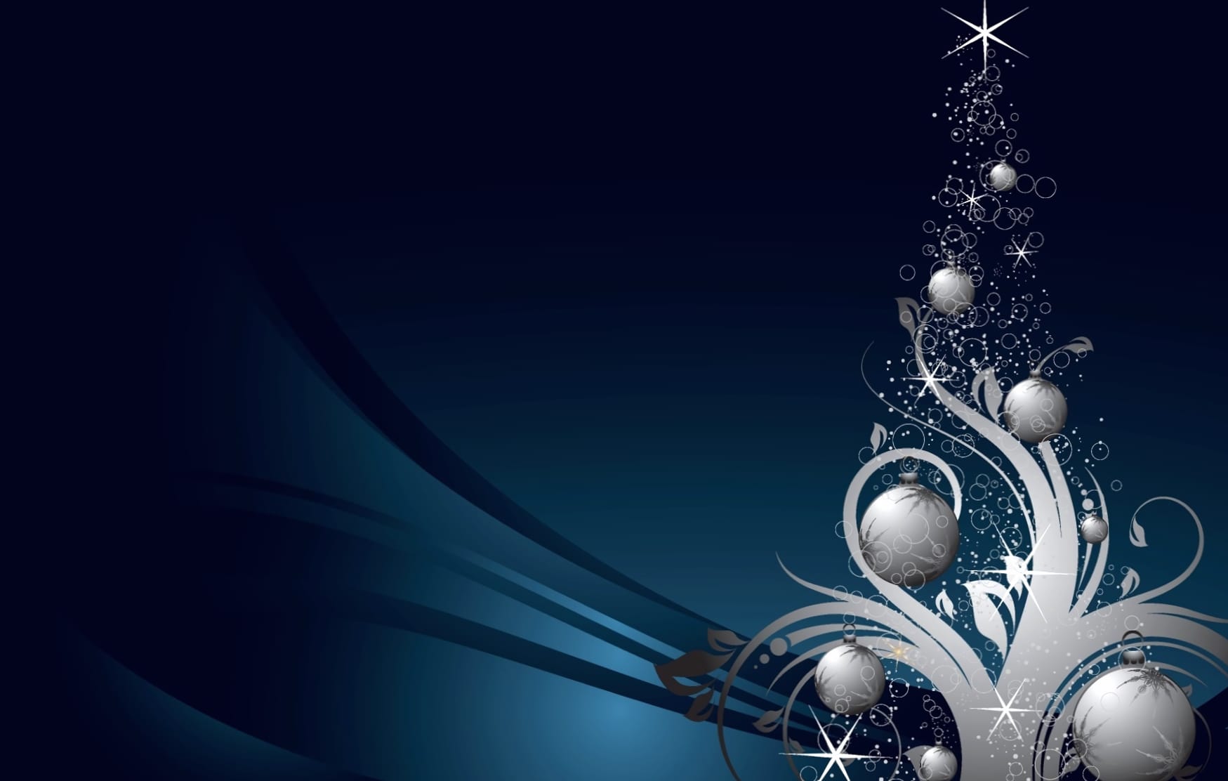 Silver Christmas Tree Holiday Christmas wallpapers HD quality