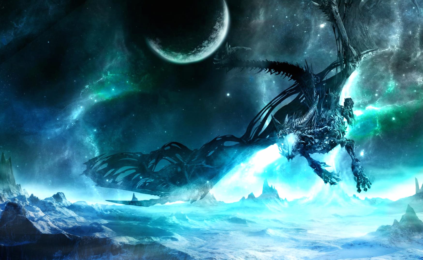 Sindragosa Soars HD Fantasy Wallpaper from World of Warcraft wallpapers HD quality