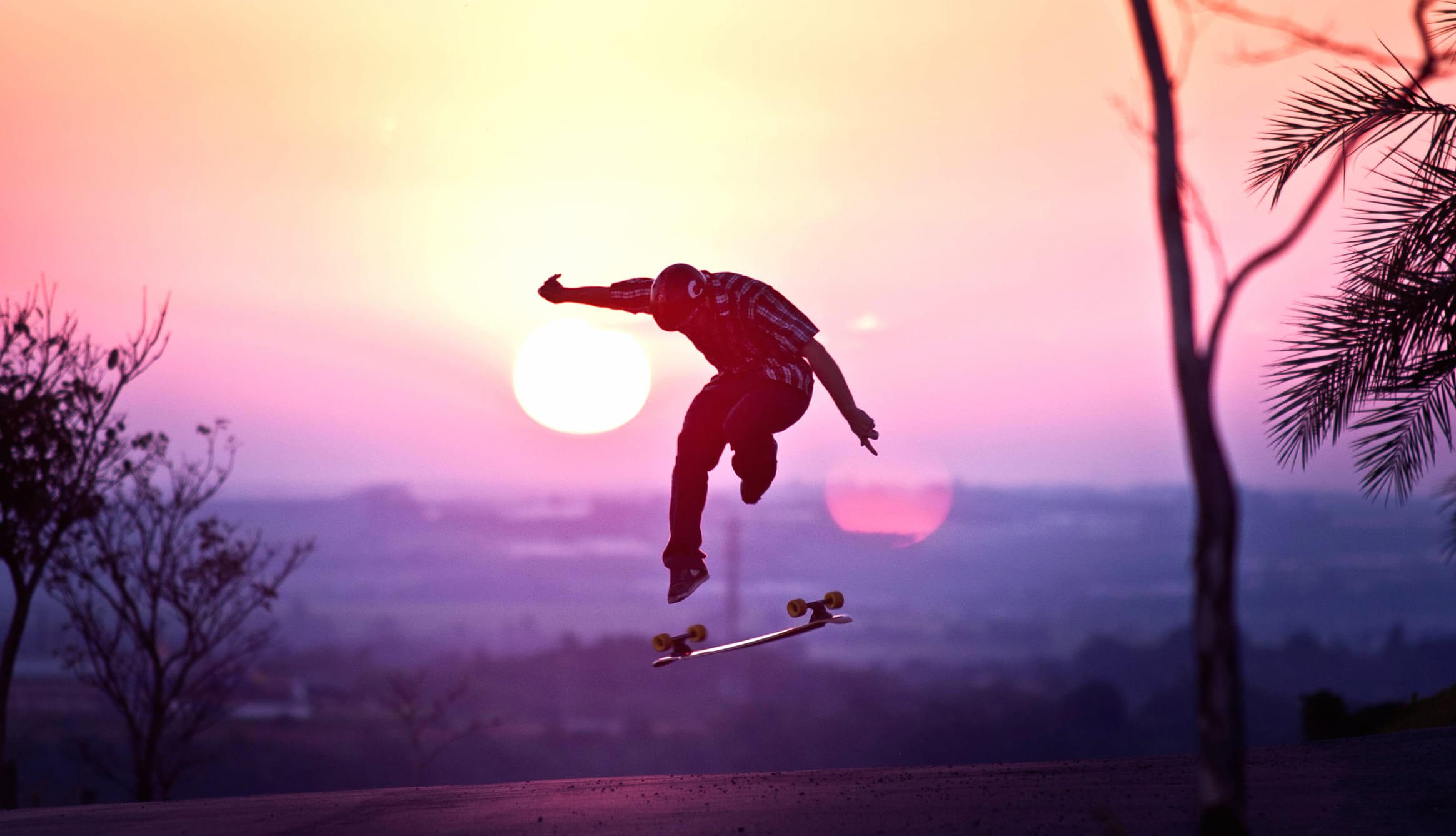 Skateboarding Sunset - HD Sports Wallpaper wallpapers HD quality