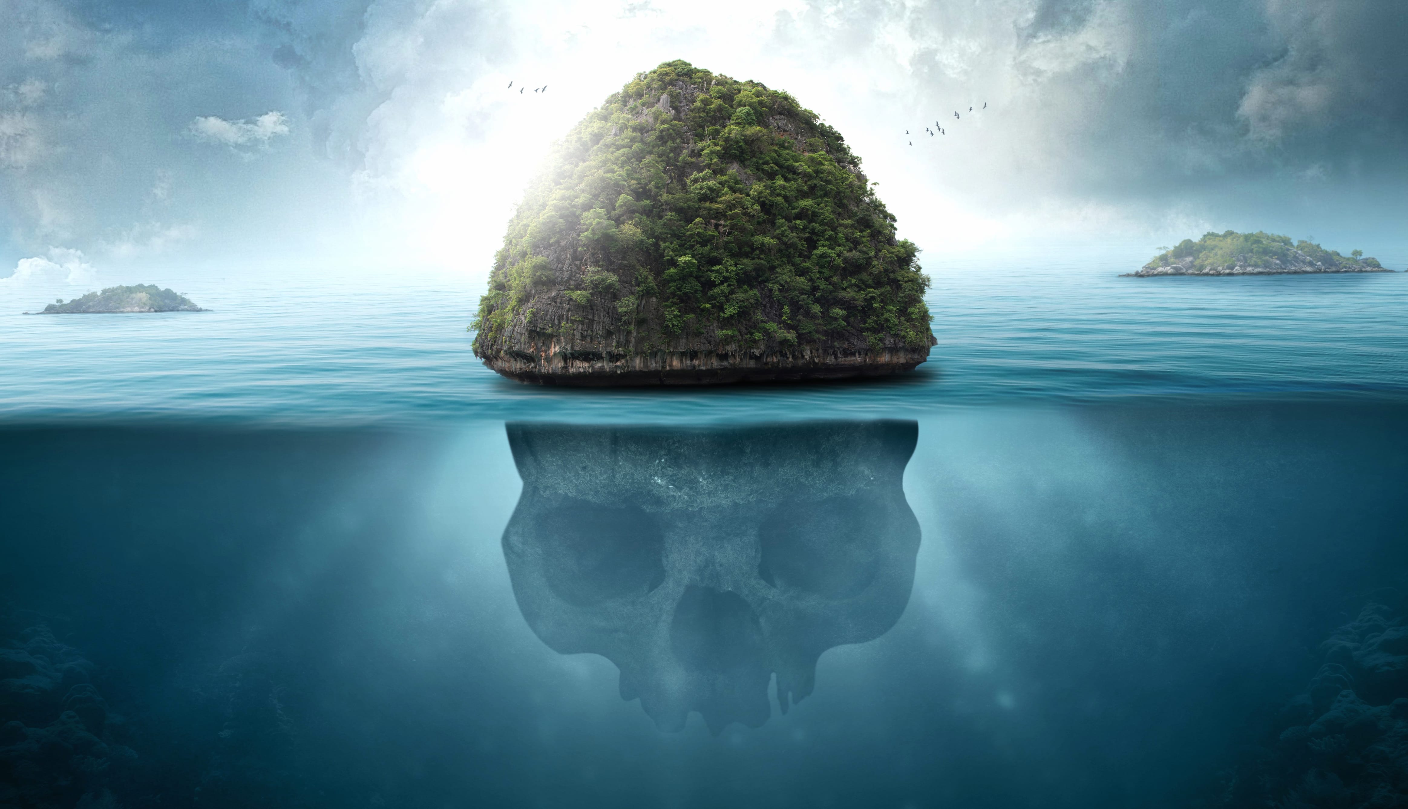 Skull Island Fantasy - at 640 x 1136 iPhone 5 size wallpapers HD quality