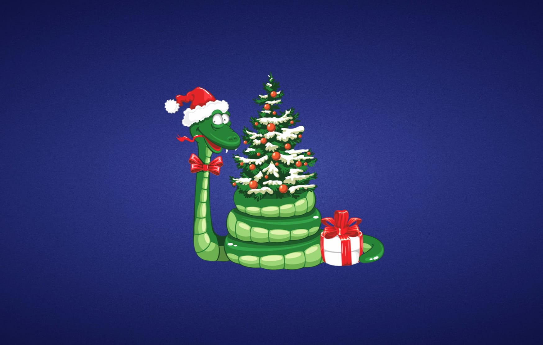 Snake Christmas Tree Holiday Christmas at 640 x 960 iPhone 4 size wallpapers HD quality