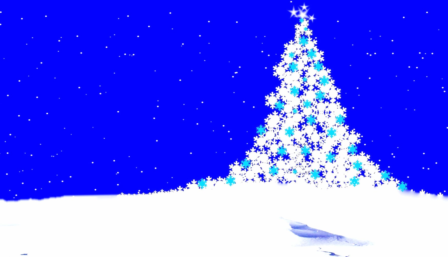 Snow Blue White Christmas Tree Holiday Christmas wallpapers HD quality