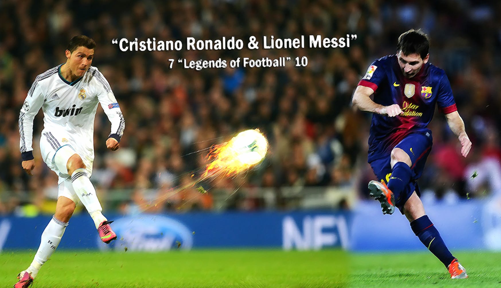 Soccer Legends Messi & Ronaldo wallpapers HD quality