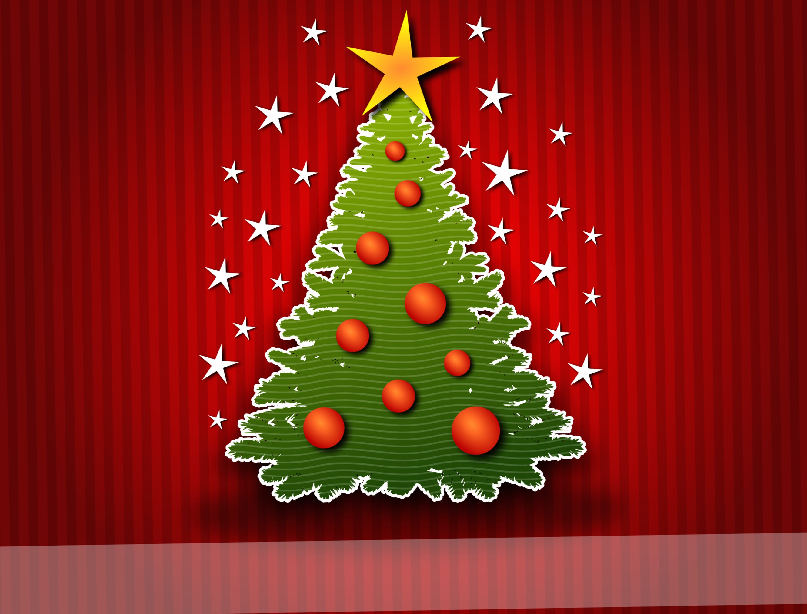 Star Christmas Tree Holiday Christmas wallpapers HD quality