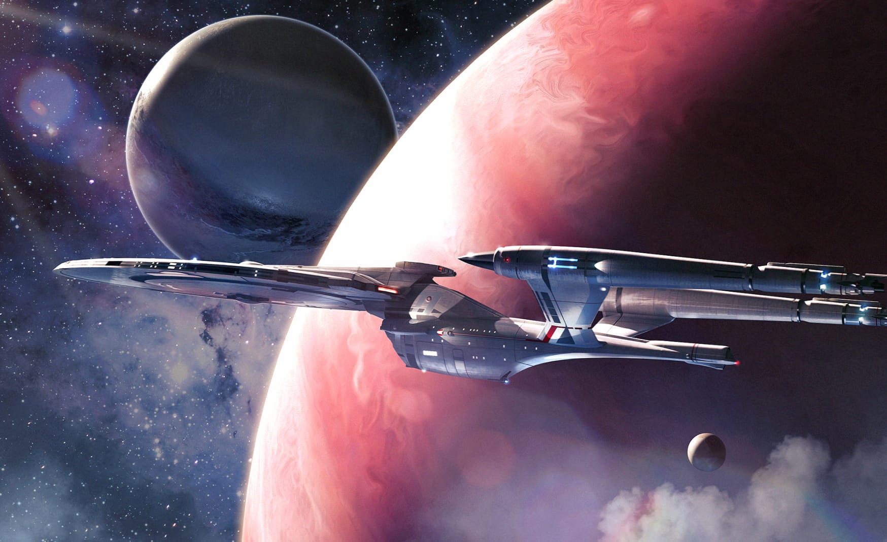 Star Trek Sci-Fi Spaceship at 750 x 1334 iPhone 6 size wallpapers HD quality