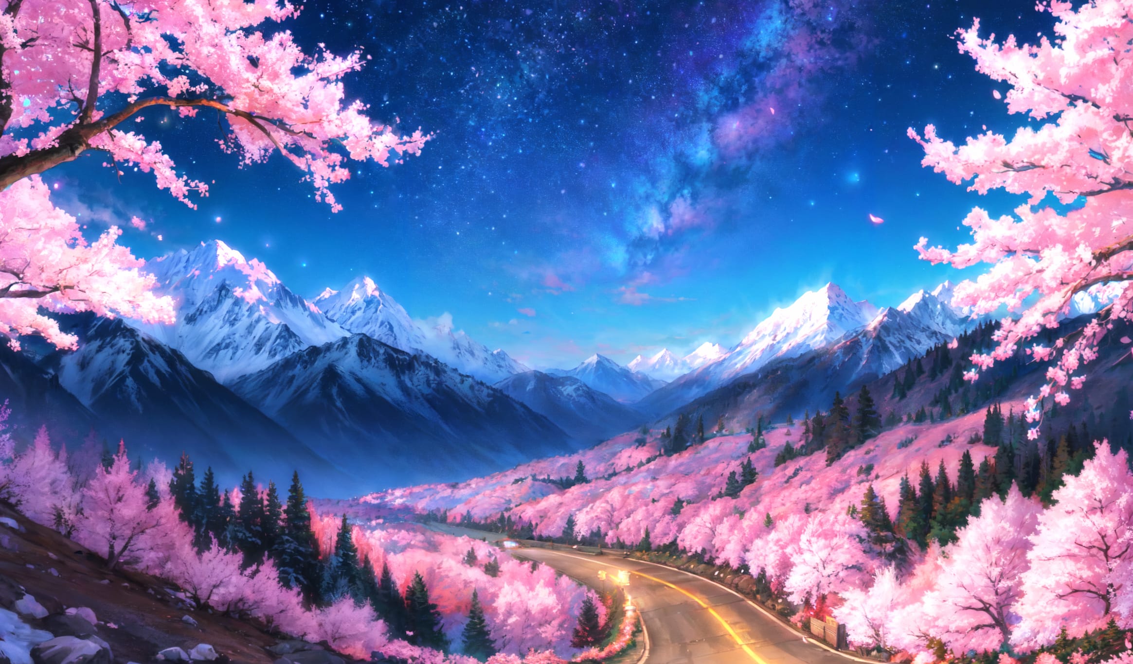 Starry Blossoms wallpapers HD quality