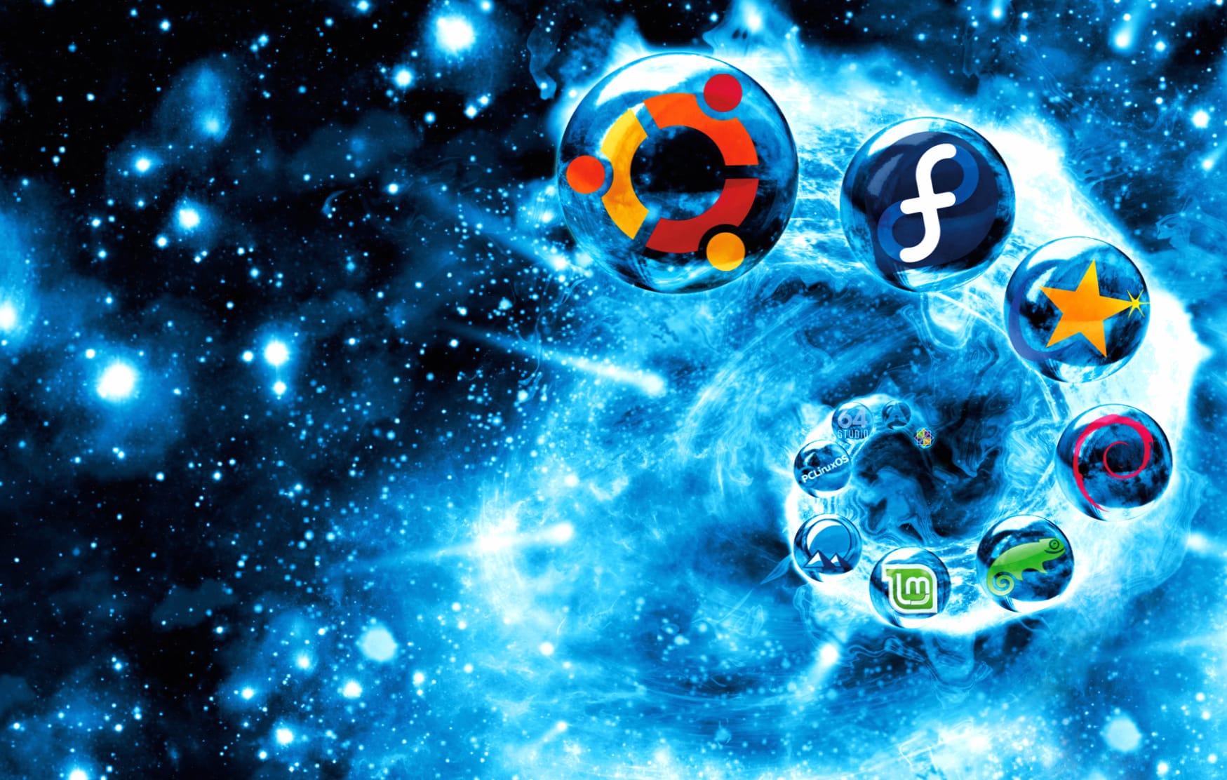 Stellar Linux for Tech Enthusiasts at 1366 x 768 HD size wallpapers HD quality