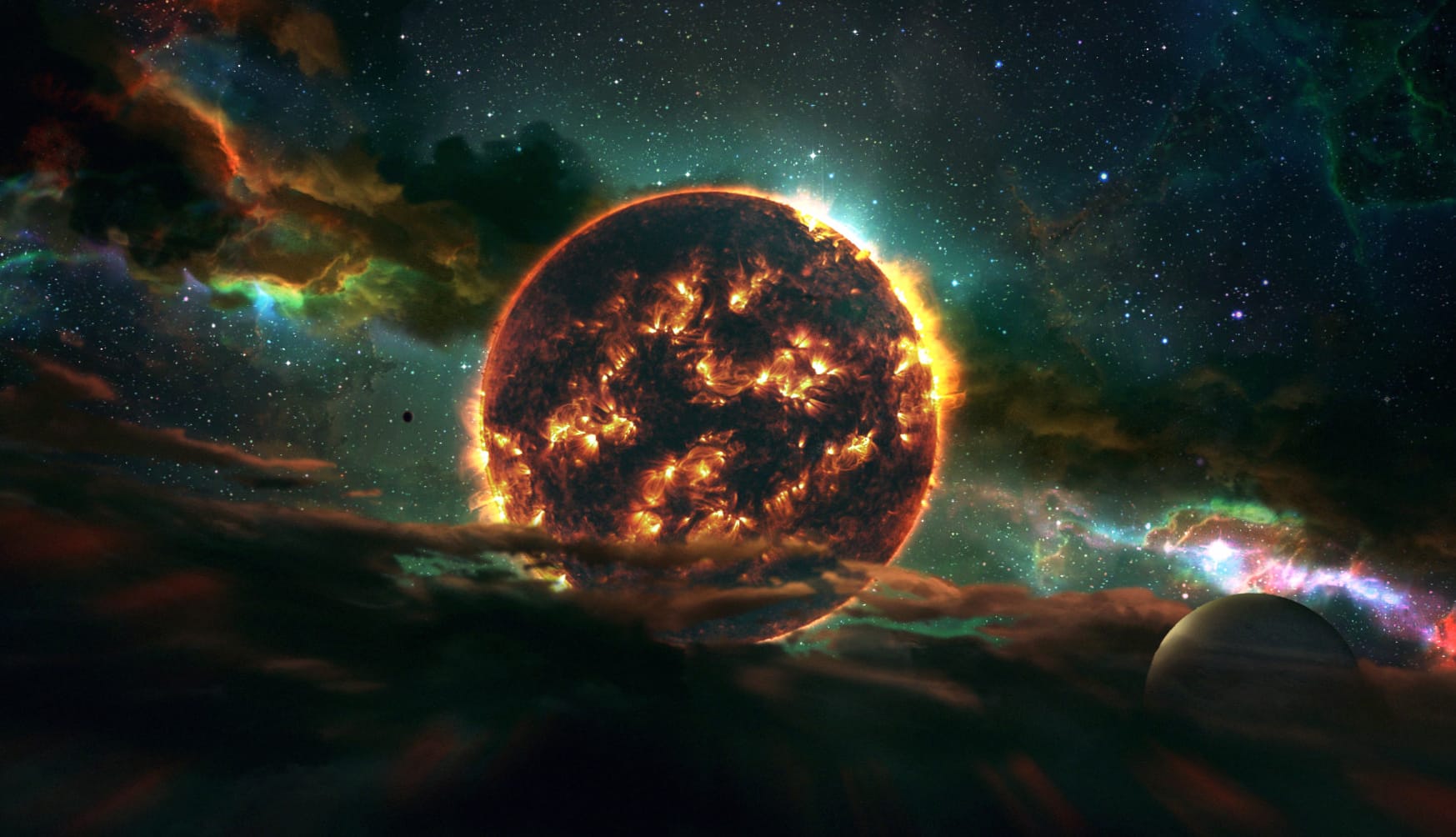 Stellar Sun A Sci-Fi from the Depths of Space wallpapers HD quality