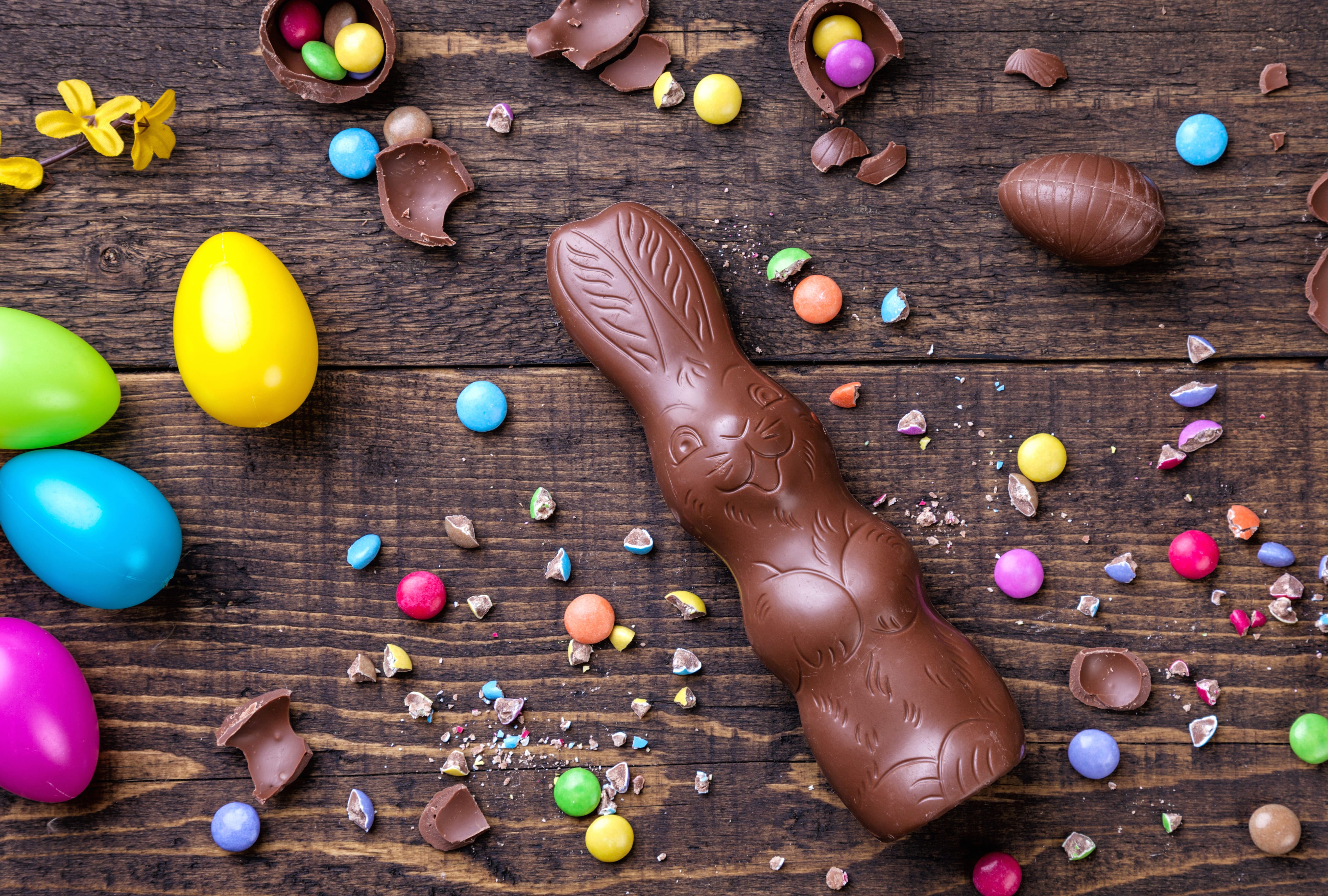 Still Life Candy Easter Egg Chocolate Holiday Easter wallpapers HD quality