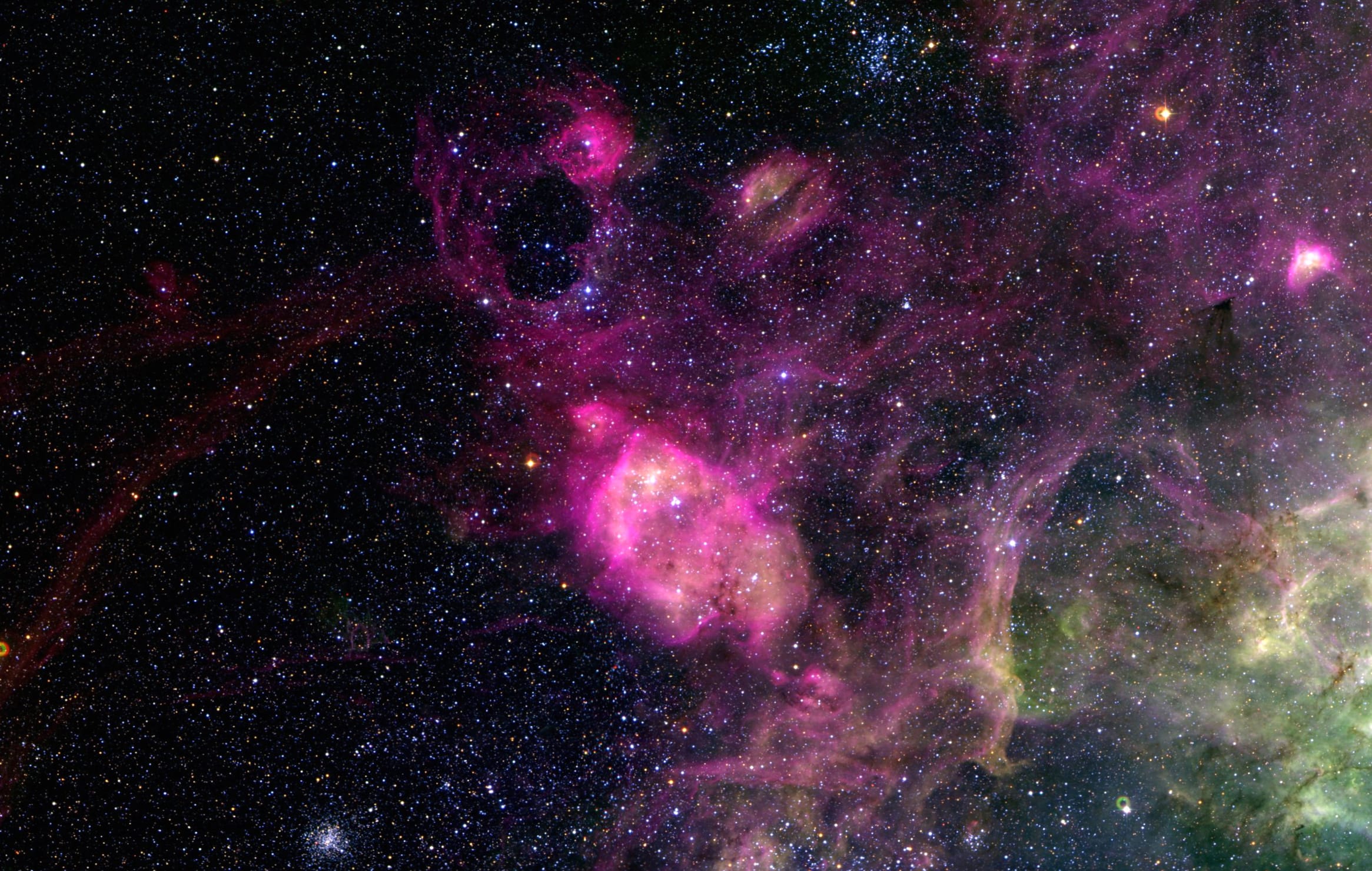 Stunning Sci-Fi Nebula at 1366 x 768 HD size wallpapers HD quality