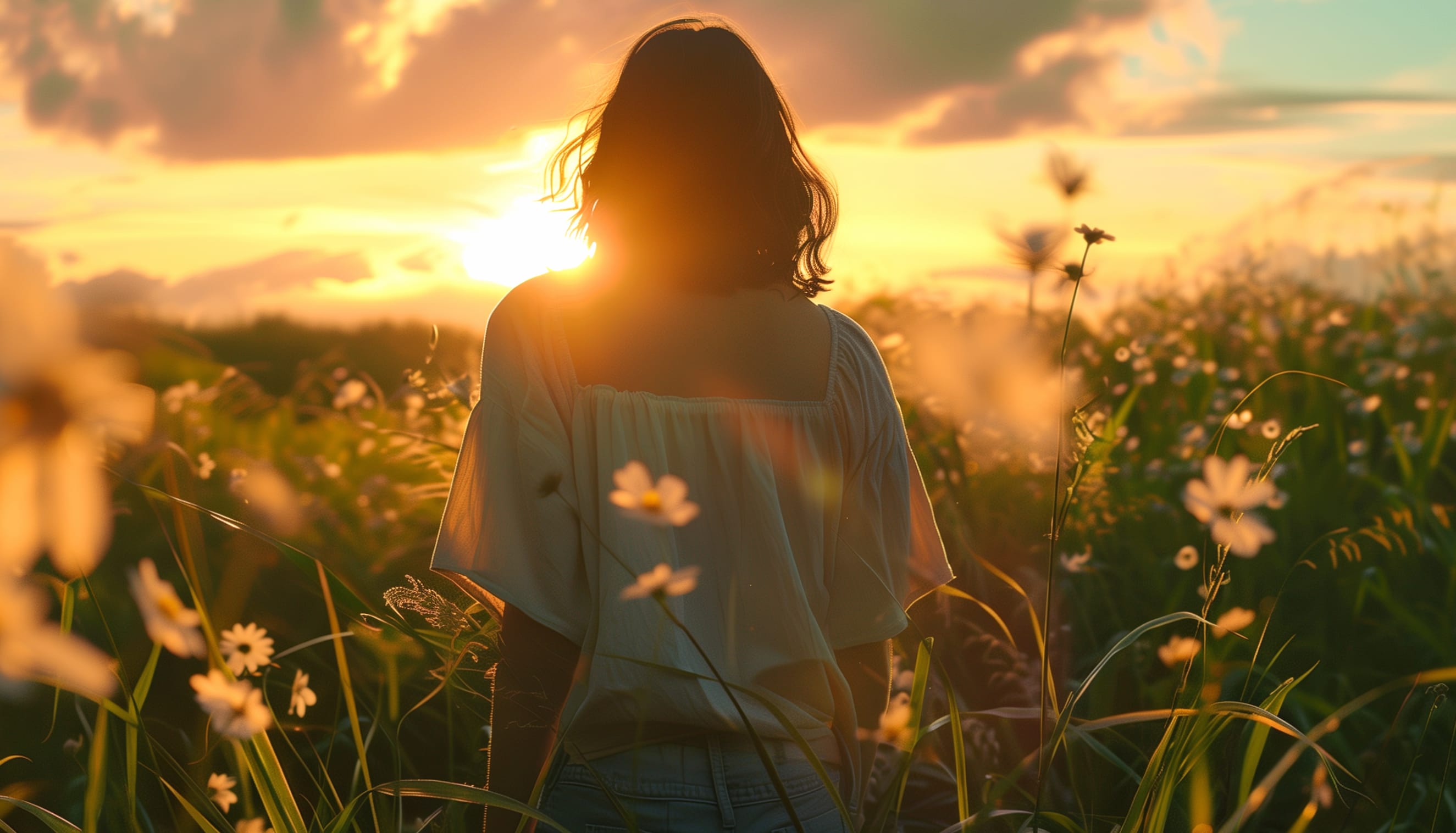 Summer Vibes of a Woman Embracing the Season wallpapers HD quality