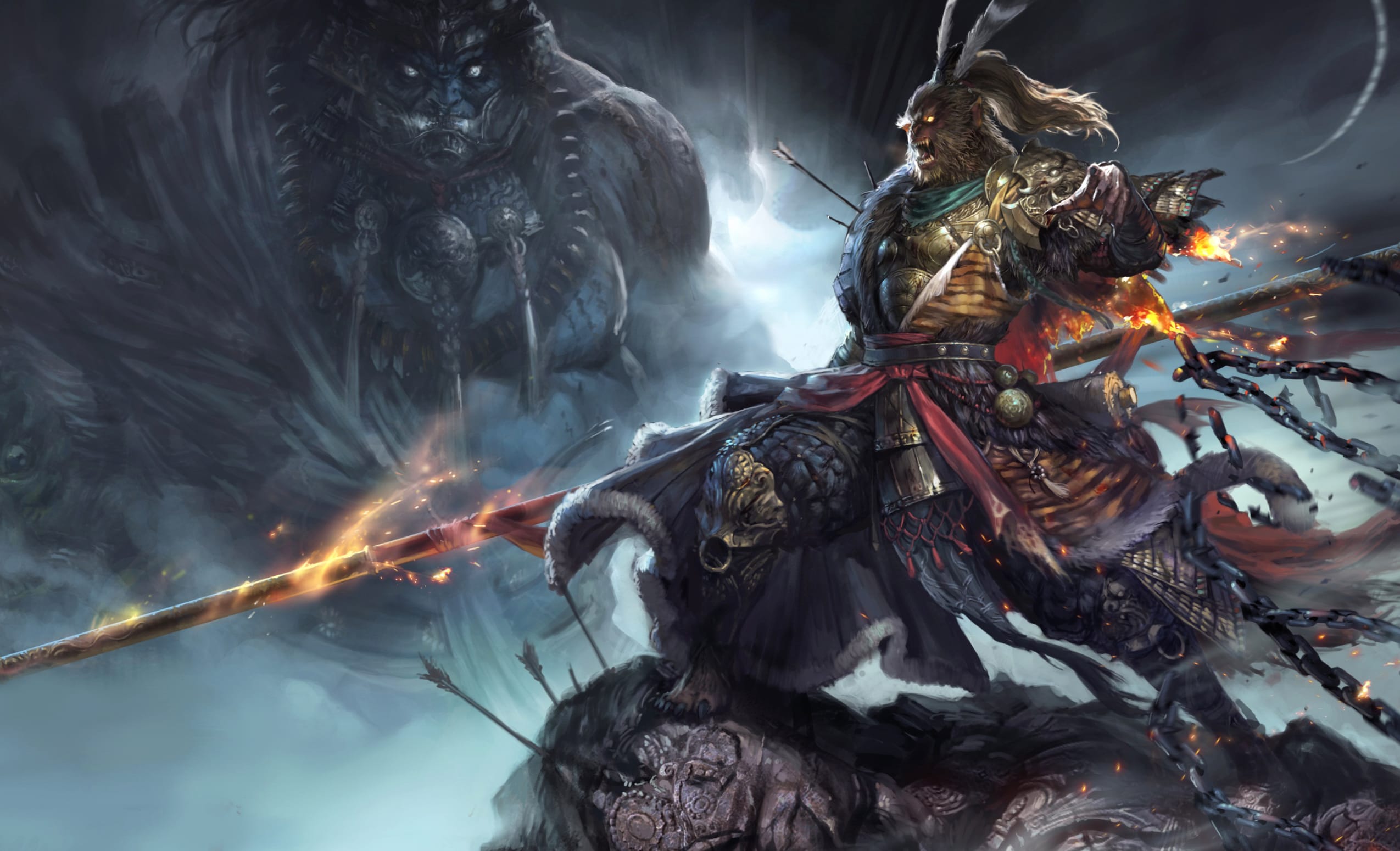 Sun Wukong Fantasy Warrior wallpapers HD quality