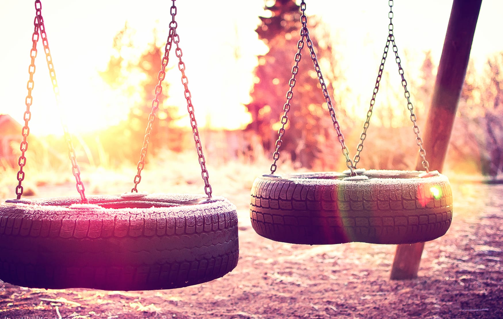 Sunset Swings A Serene wallpapers HD quality