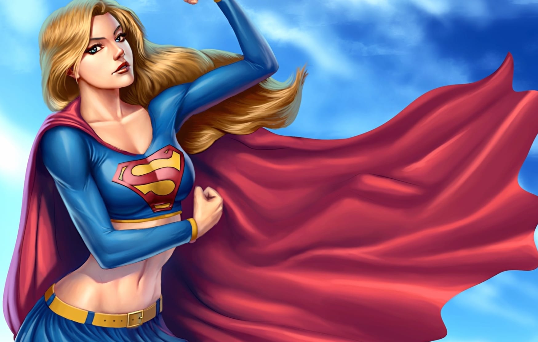 Supergirl Kara Zor-El in Action at 1536 x 864 HD size wallpapers HD quality