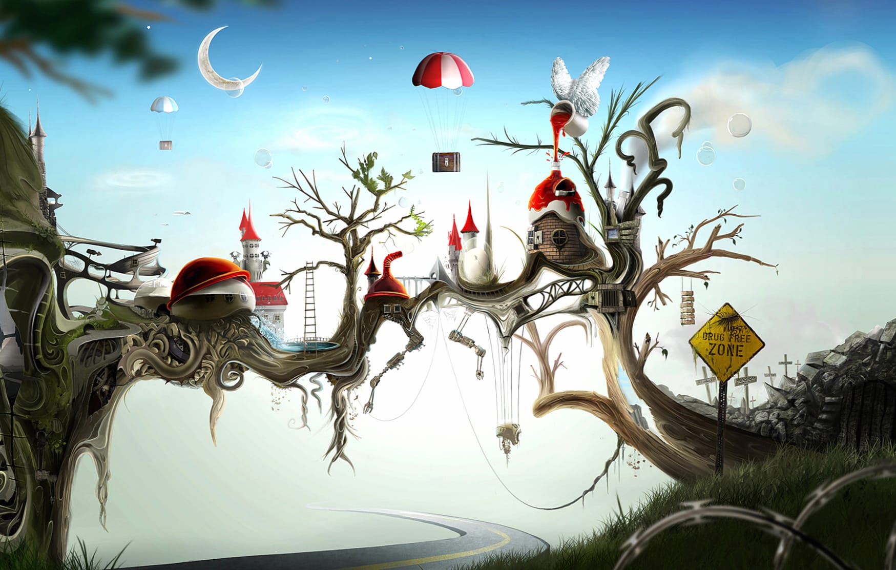 Surreal Dreamscape at 1366 x 768 HD size wallpapers HD quality