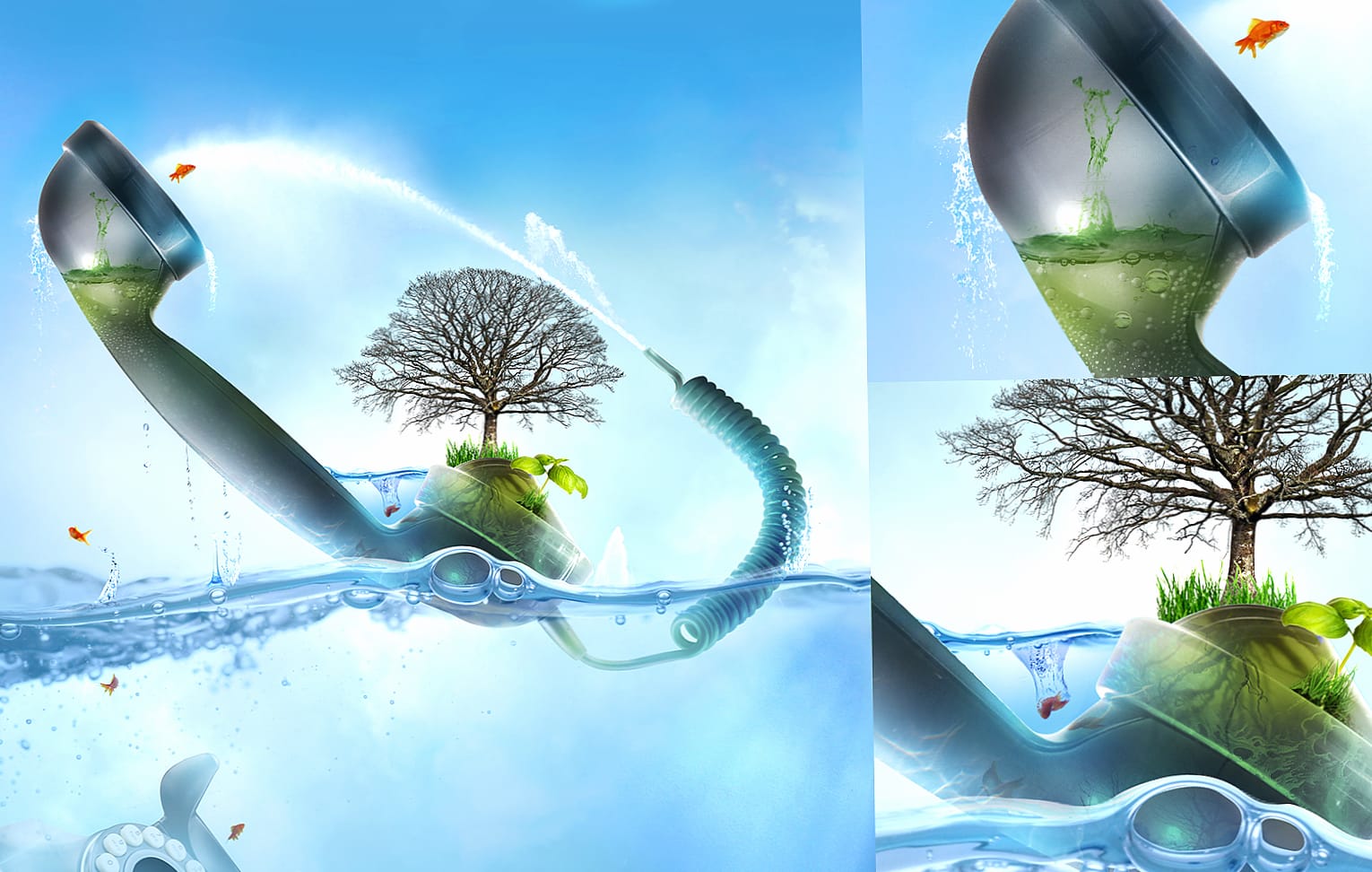 Surreal Nature Splash - wallpapers HD quality