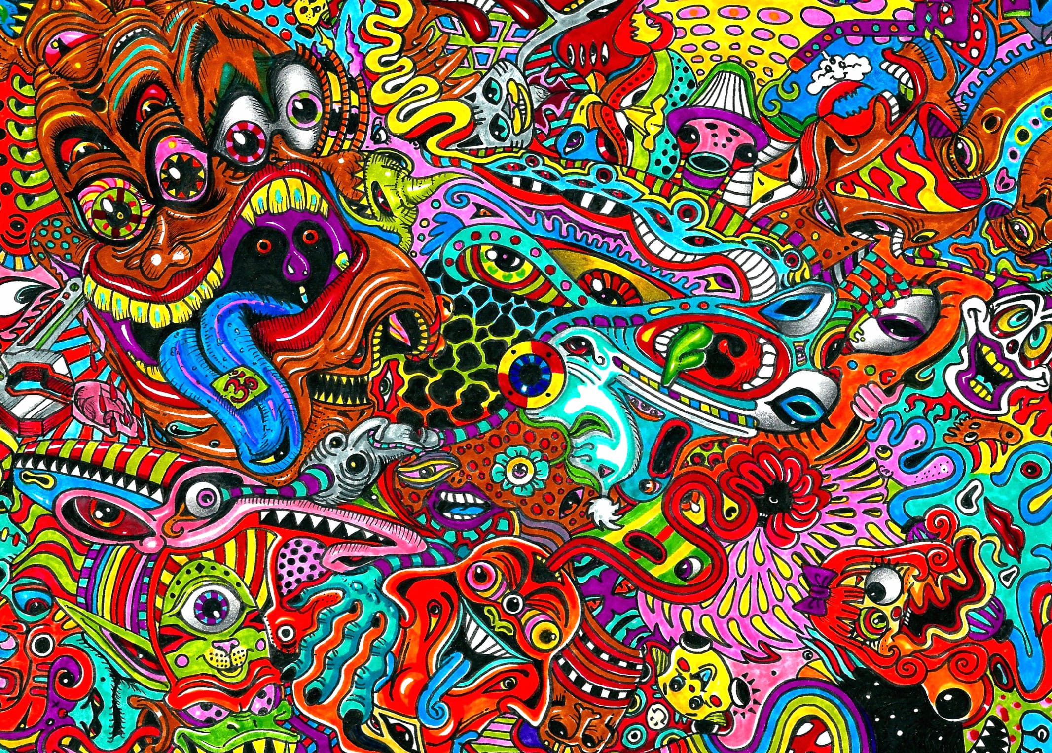 Surreal Psychedelic Art - at 1920 x 1080 HD size wallpapers HD quality