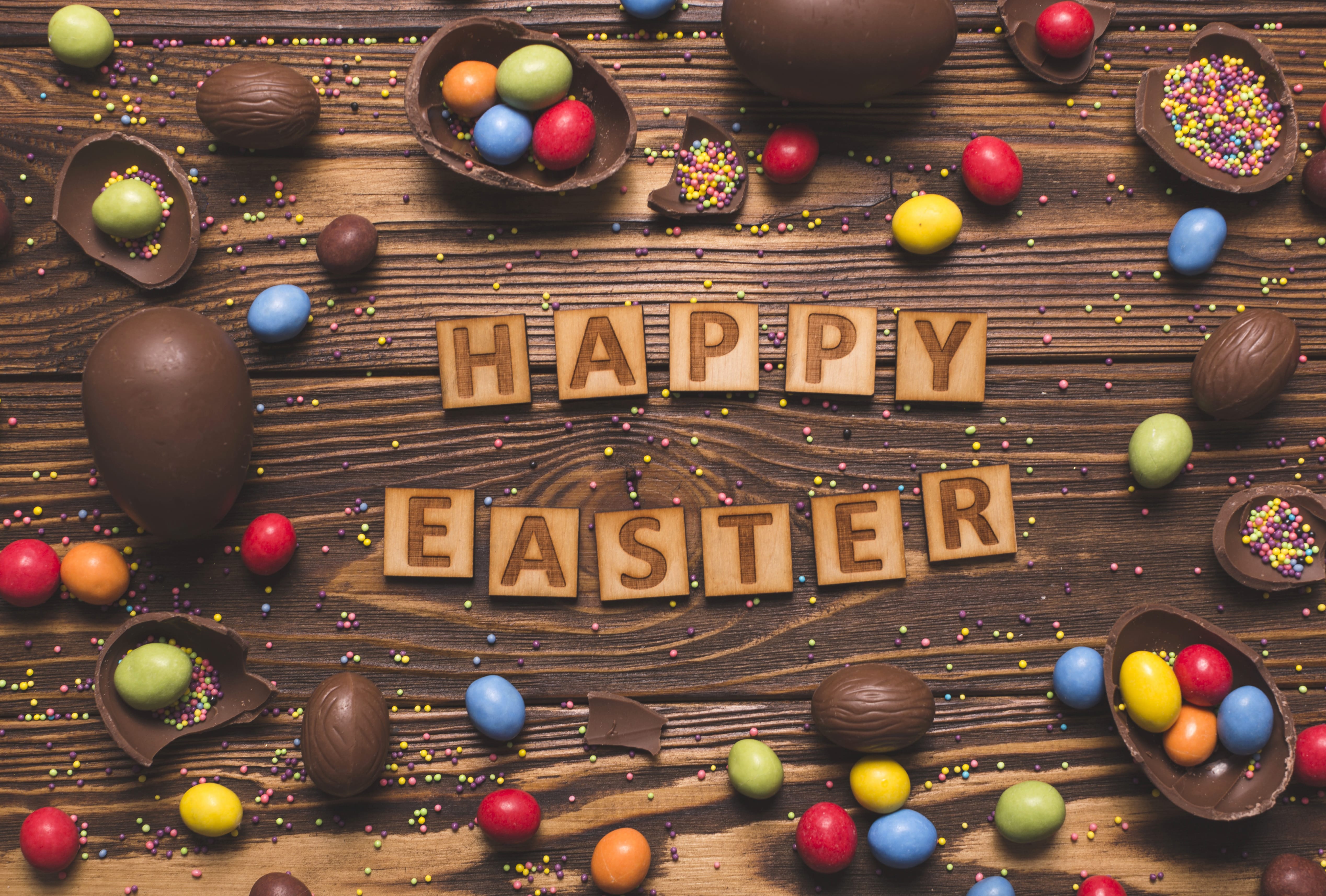 Sweets Candy Still Life Chocolate Happy Easter Holiday Easter wallpapers HD quality