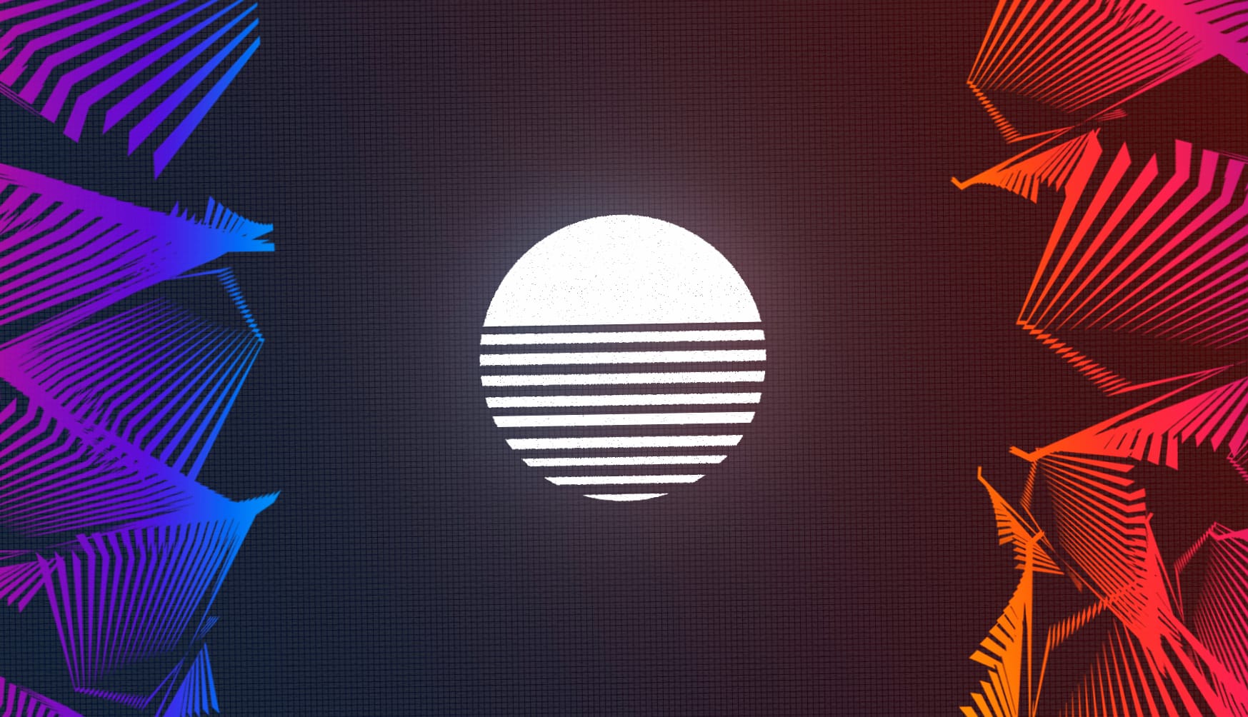 Synthwave Sun Far at 1600 x 900 HD size wallpapers HD quality