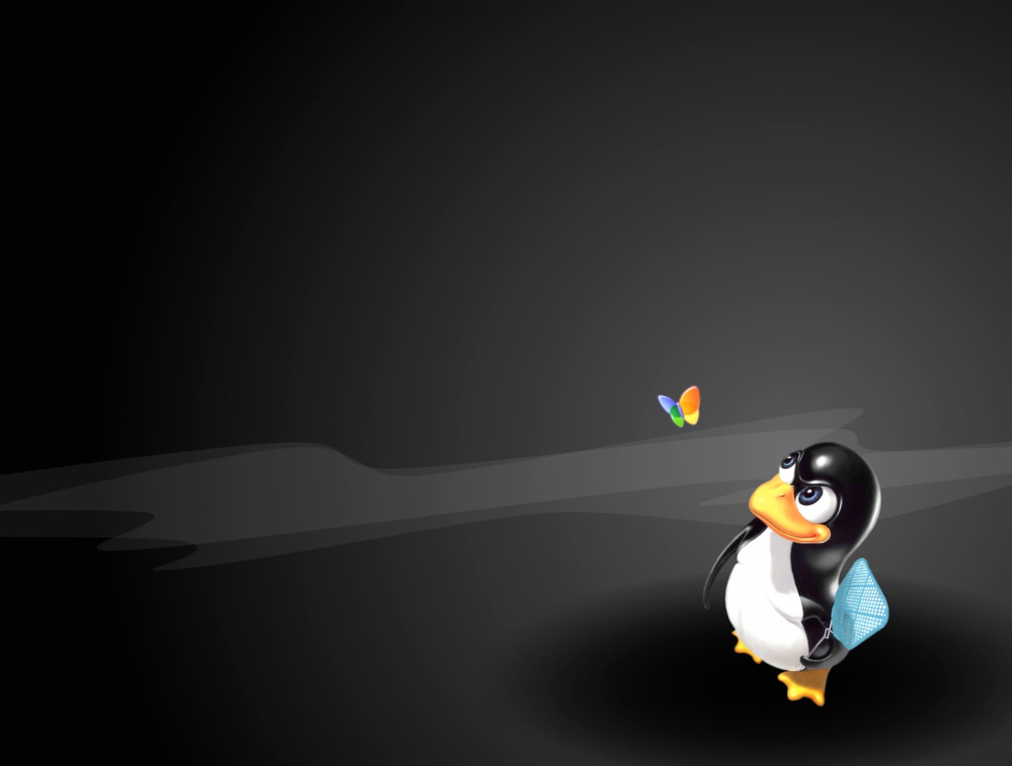 Techy Penguin Embracing Linux Innovation wallpapers HD quality