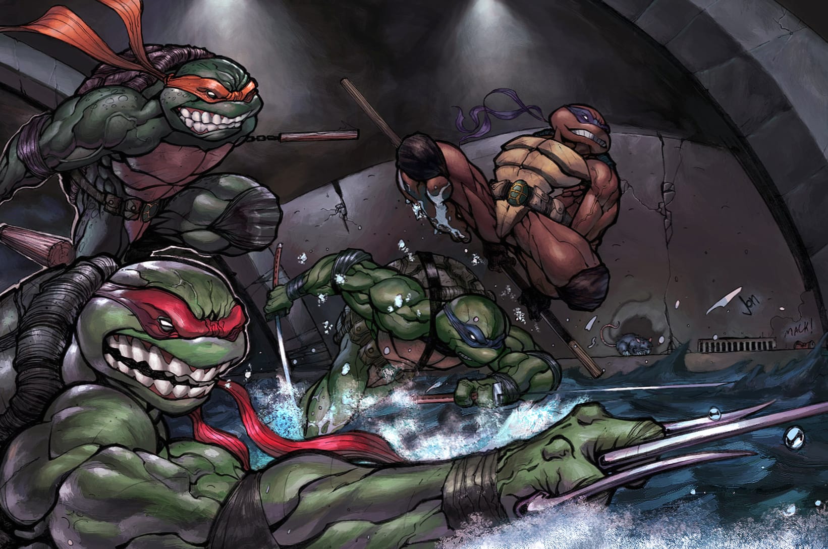 Teenage Mutant Ninja Turtles Action - wallpapers HD quality