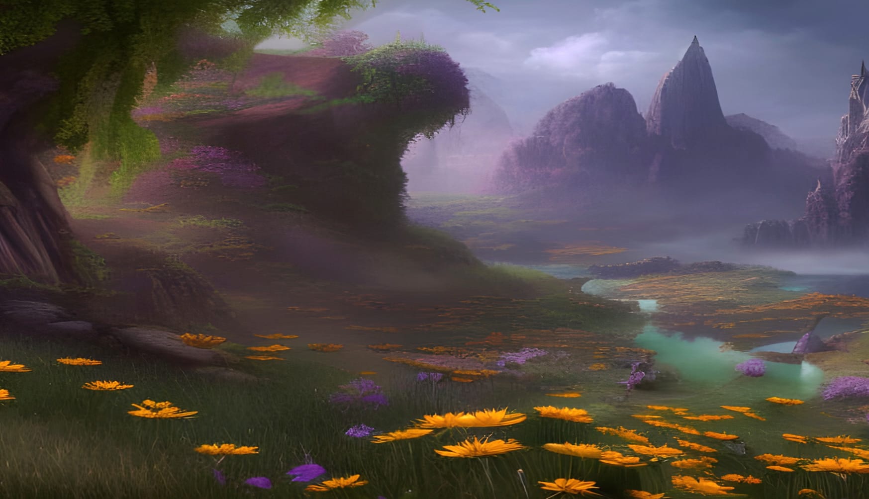 The Daisy Valley at 1680 x 945 HD size wallpapers HD quality