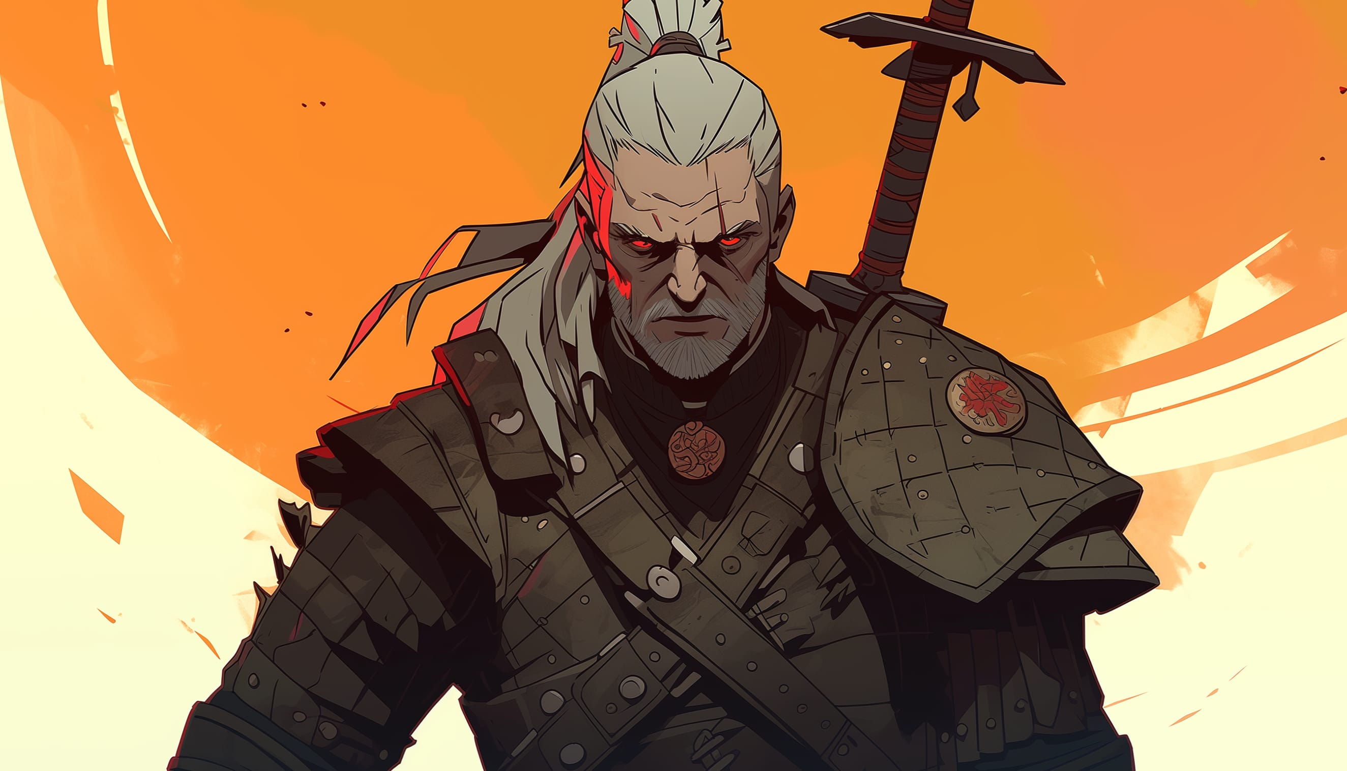 The Witcher Geralt Of Rivia AI Art Comic wallpapers HD quality