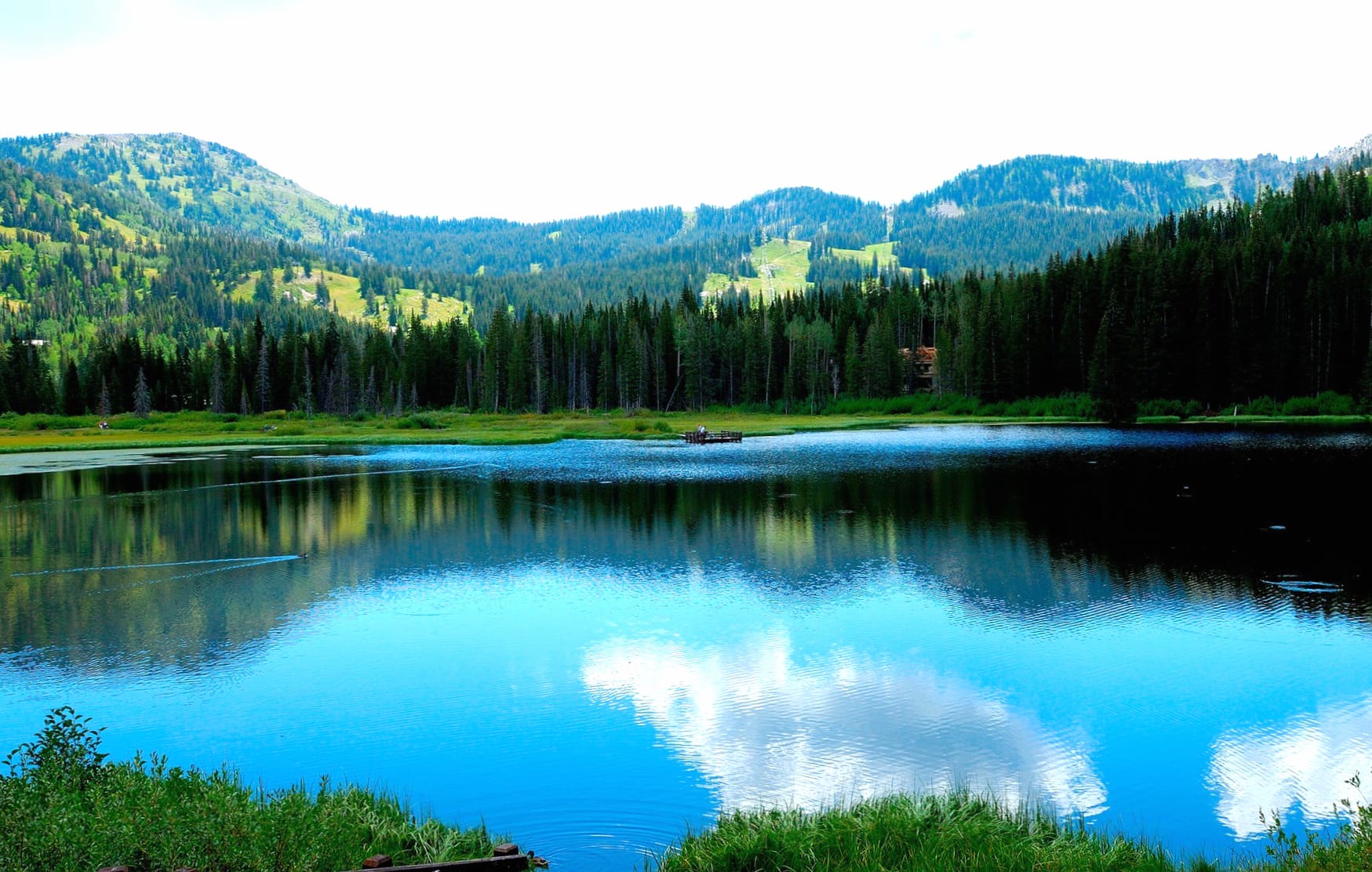 Tranquil Lake Cabin - wallpapers HD quality