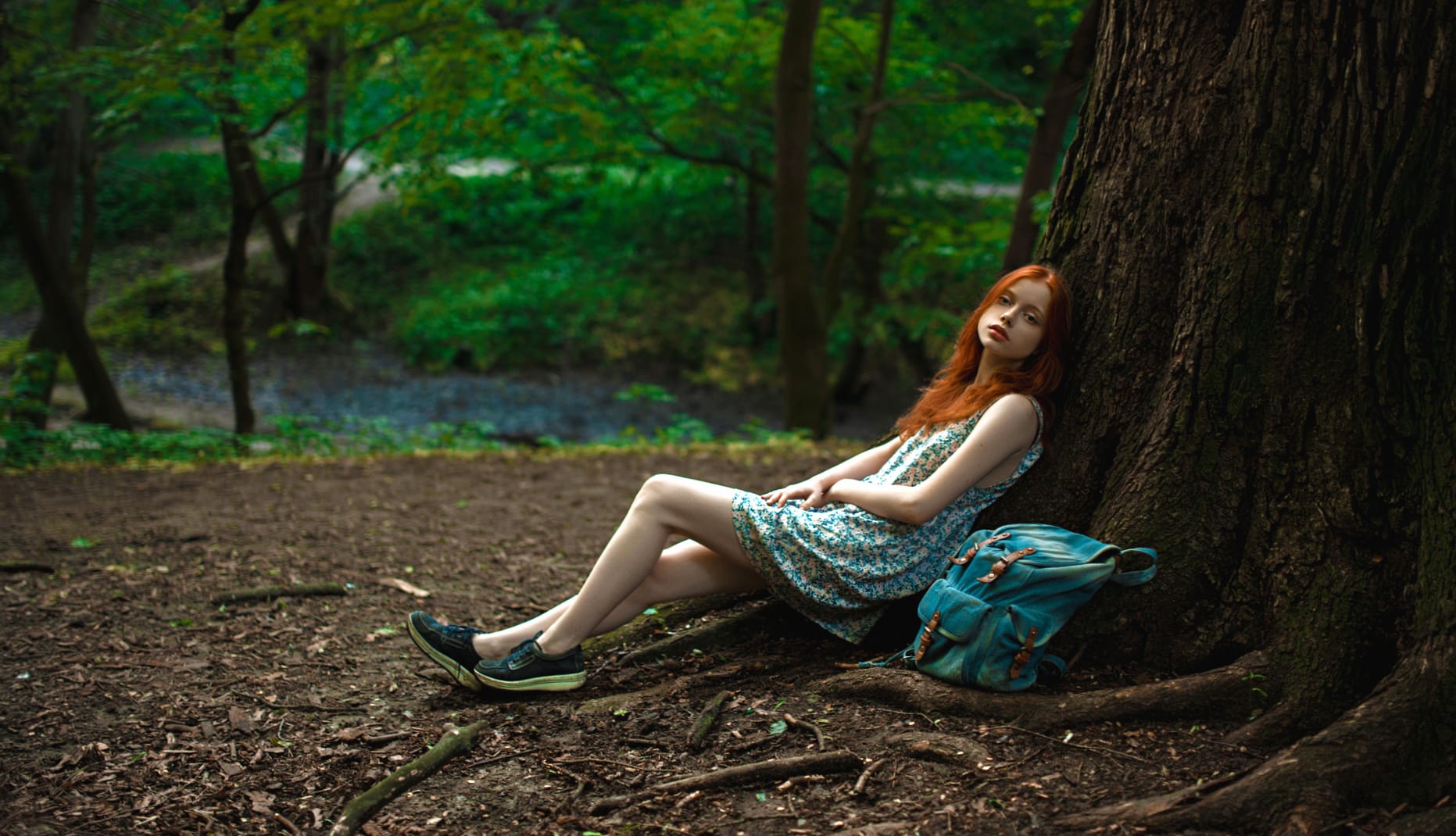 Tranquil Moment - Woman in Nature wallpapers HD quality