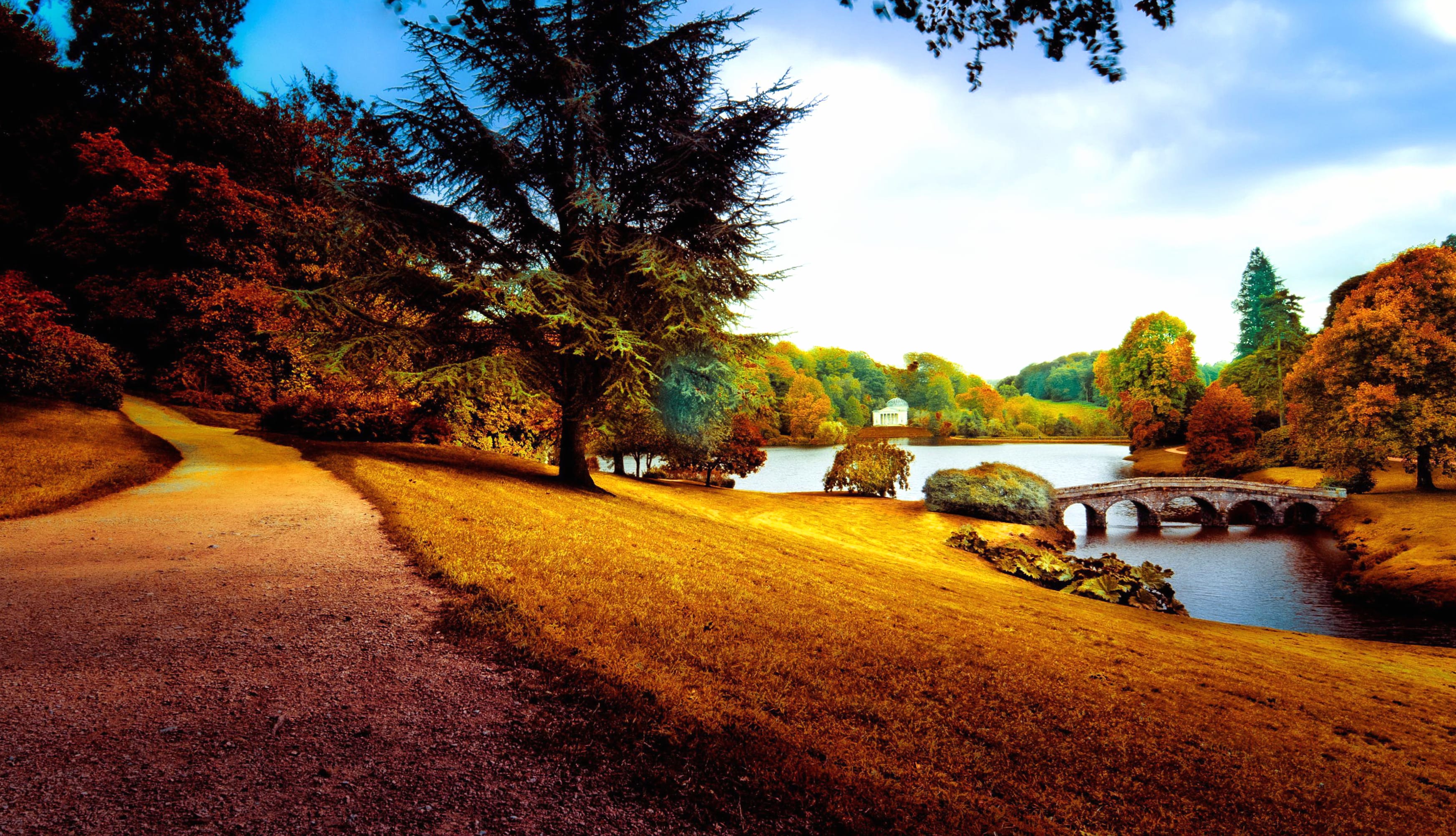 Tranquil Park Scene - at 1920 x 1080 HD size wallpapers HD quality